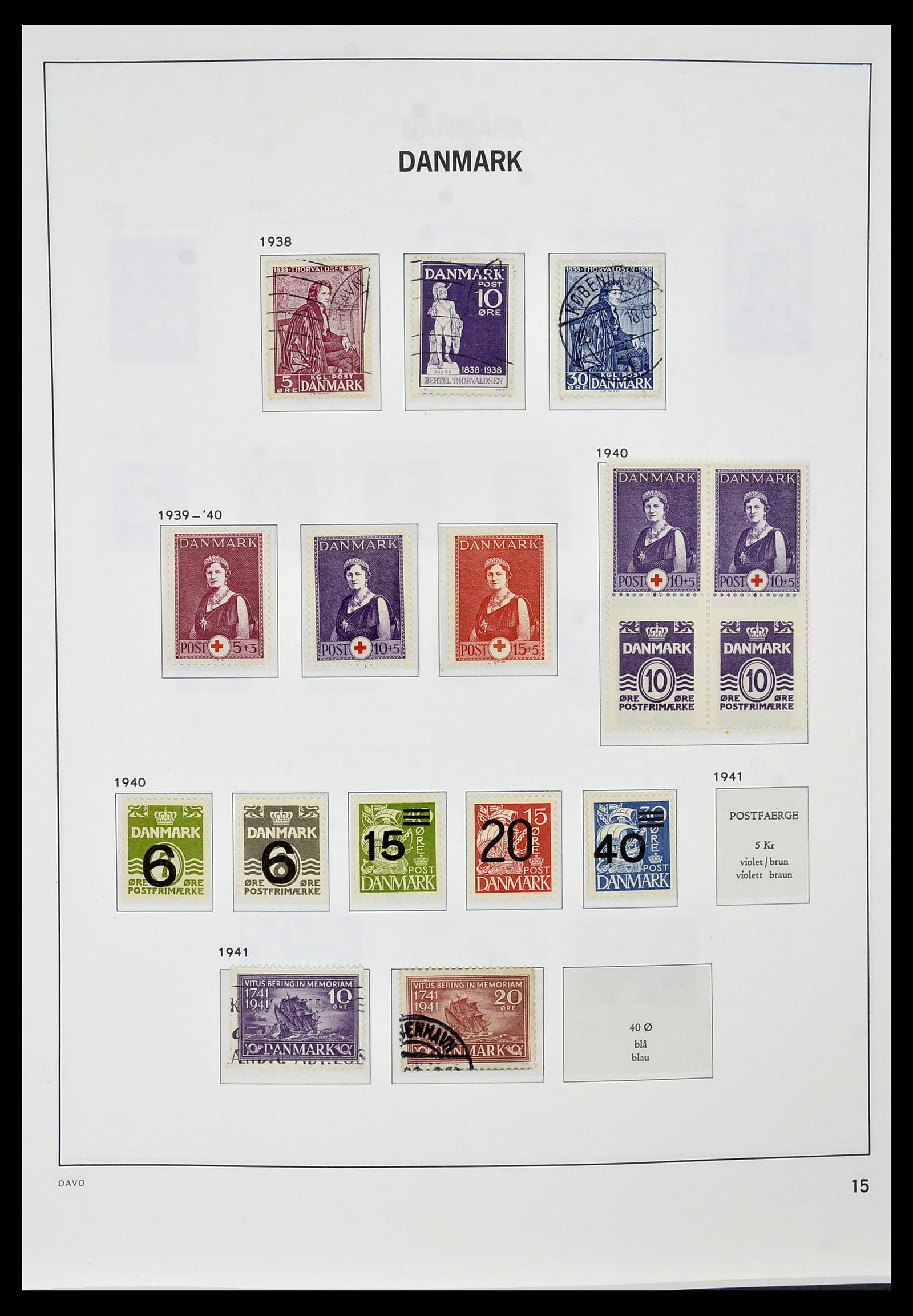 34448 014 - Postzegelverzameling 34448 Denemarken 1851-1999.