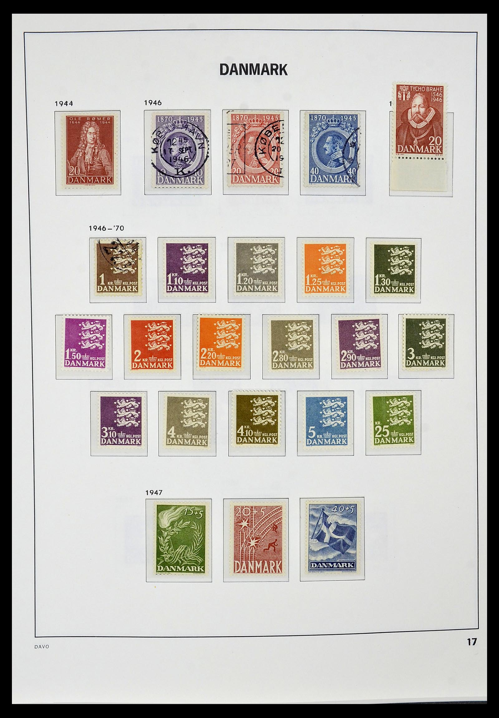 34448 016 - Postzegelverzameling 34448 Denemarken 1851-1999.