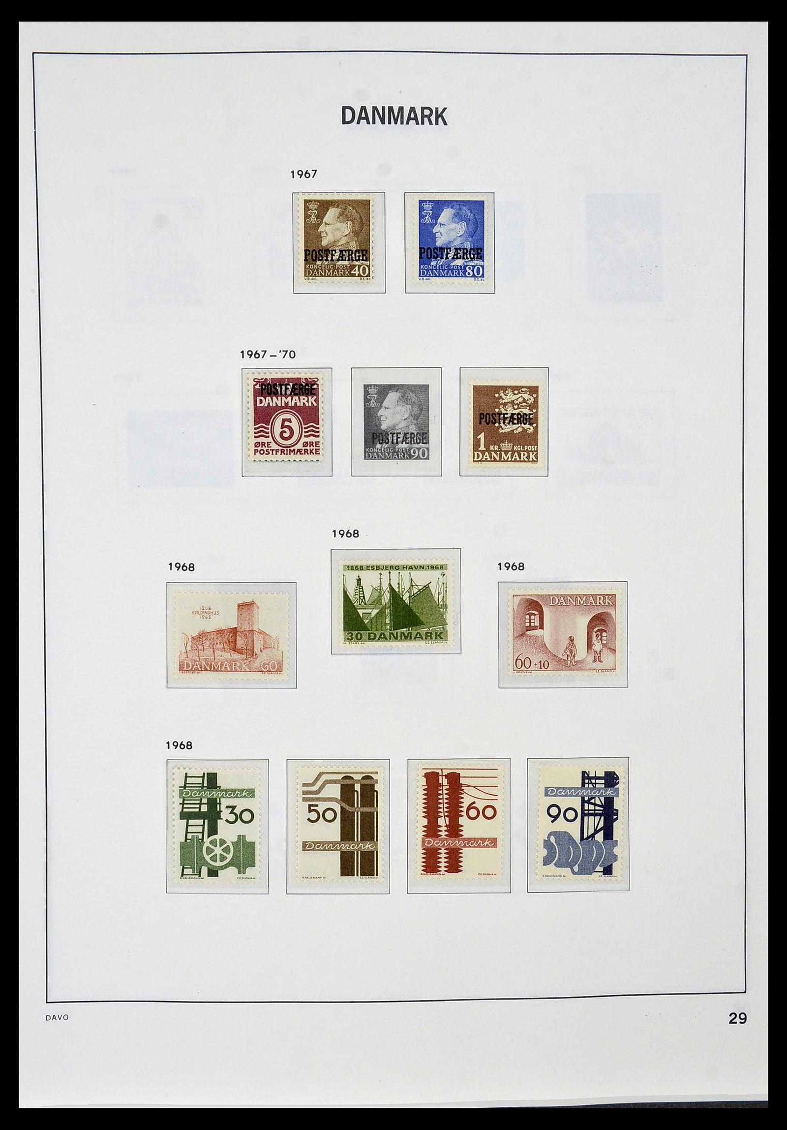 34448 027 - Postzegelverzameling 34448 Denemarken 1851-1999.