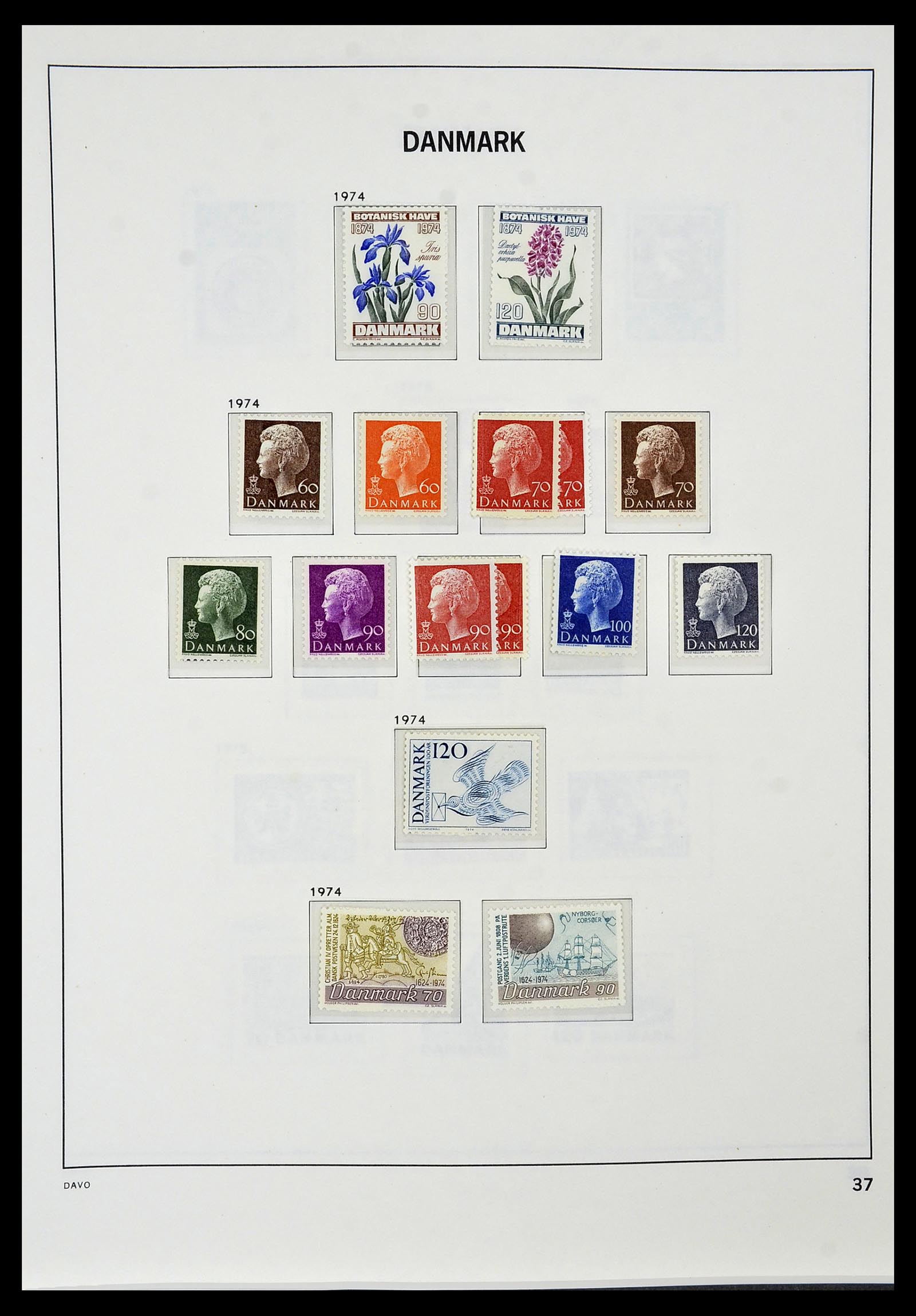 34448 035 - Postzegelverzameling 34448 Denemarken 1851-1999.