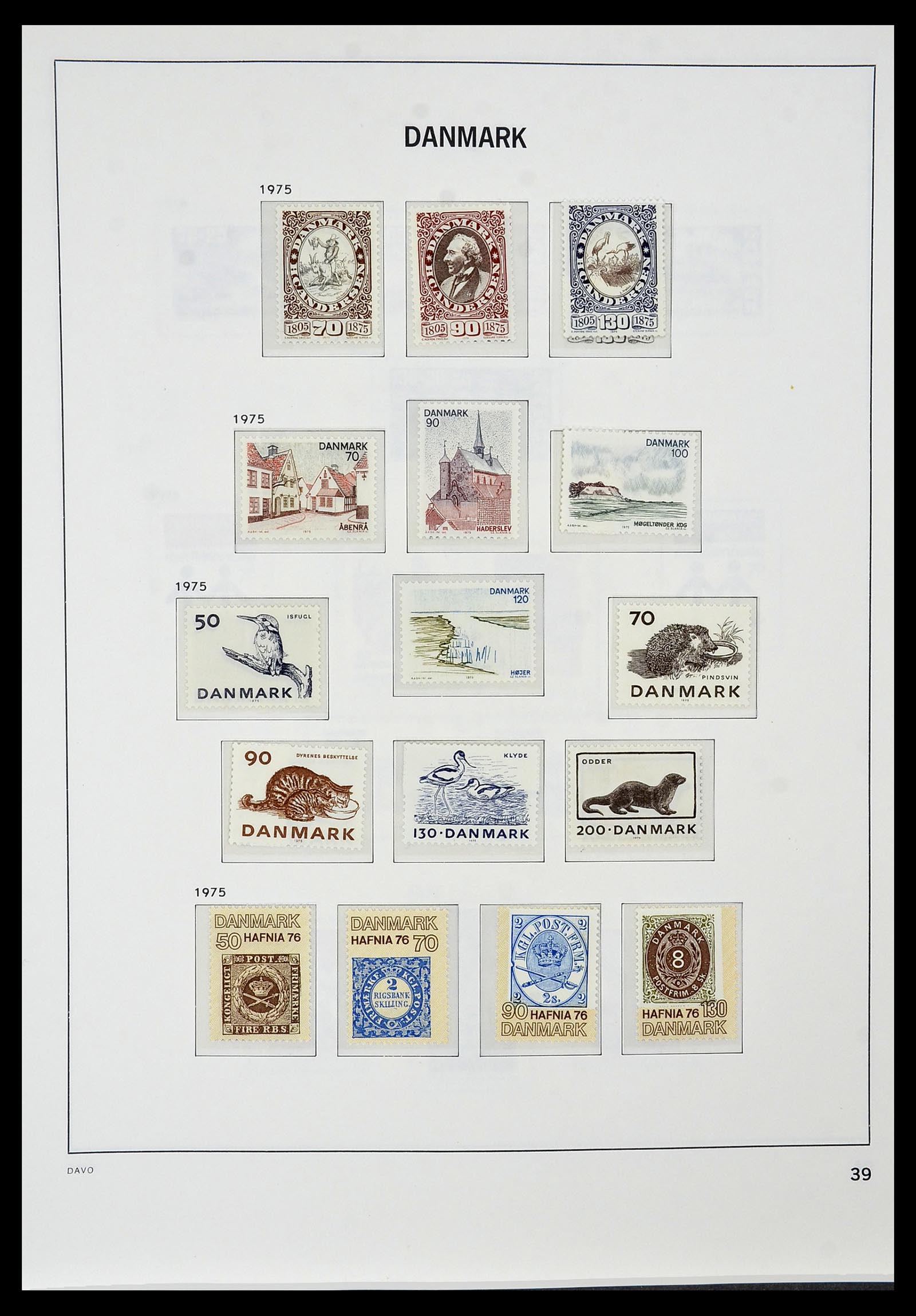34448 037 - Postzegelverzameling 34448 Denemarken 1851-1999.