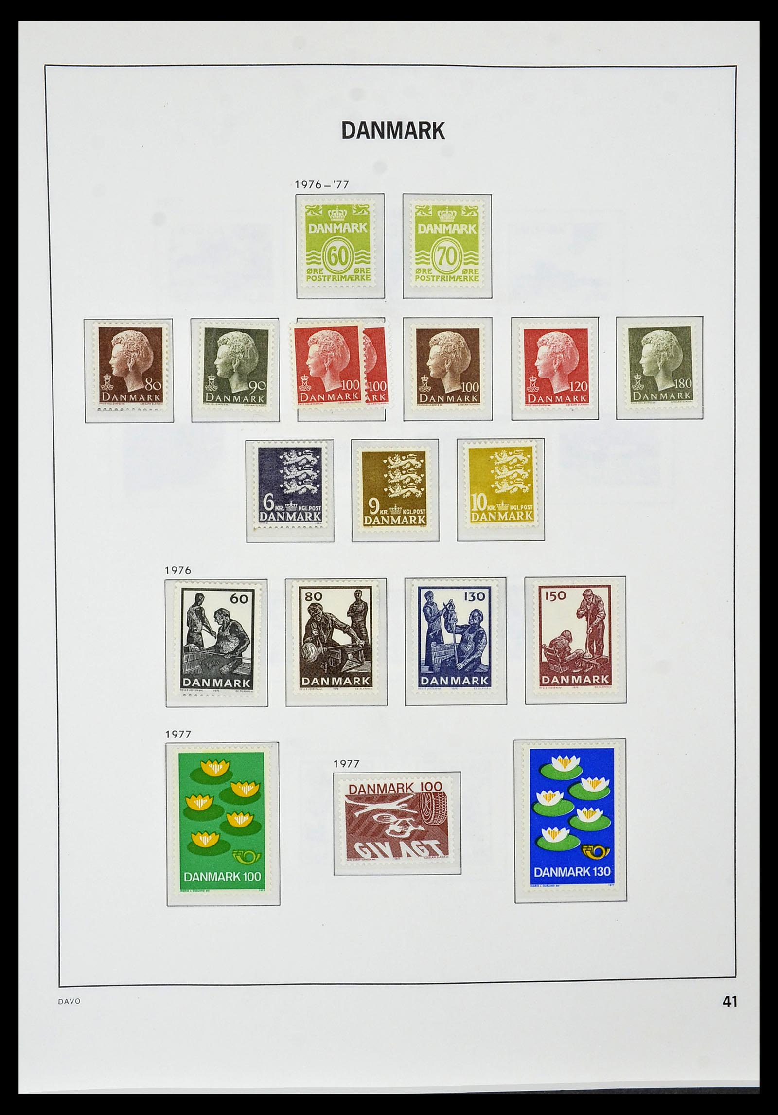 34448 039 - Postzegelverzameling 34448 Denemarken 1851-1999.