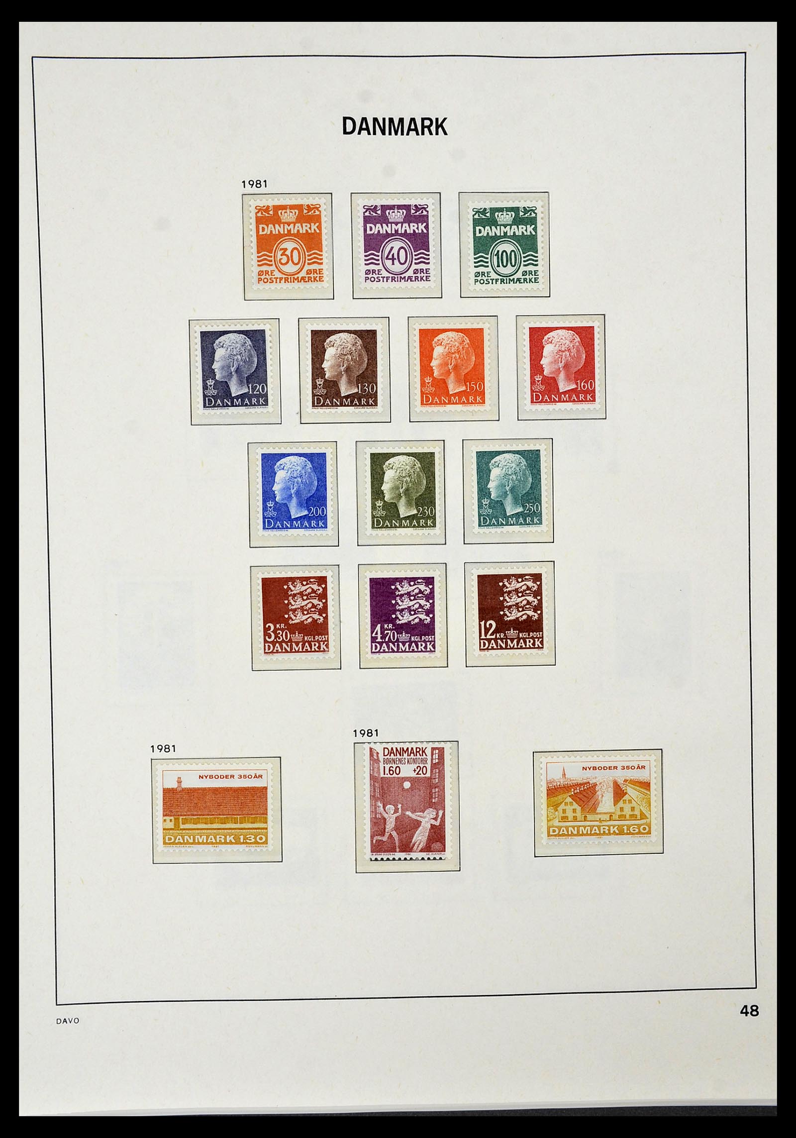 34448 046 - Postzegelverzameling 34448 Denemarken 1851-1999.