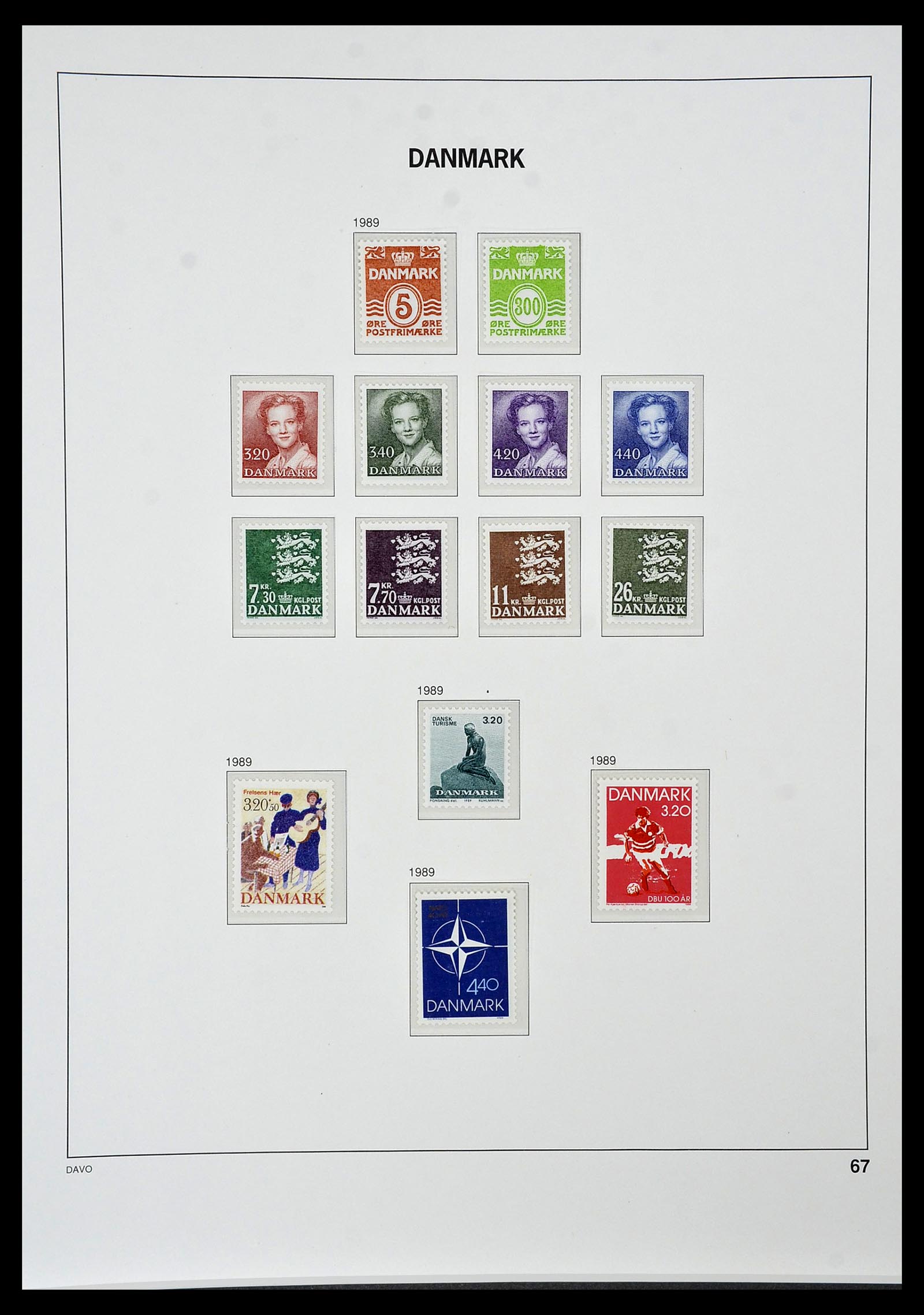 34448 065 - Postzegelverzameling 34448 Denemarken 1851-1999.