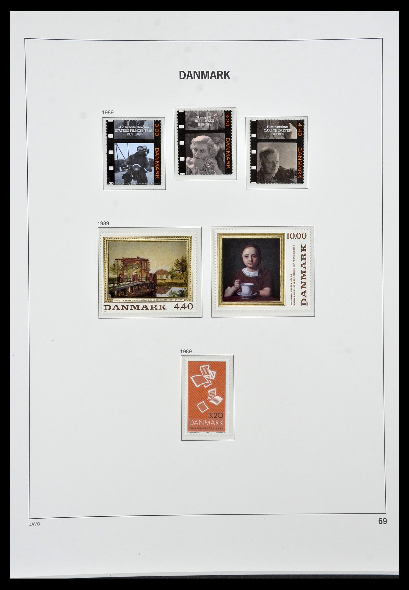 34448 067 - Postzegelverzameling 34448 Denemarken 1851-1999.