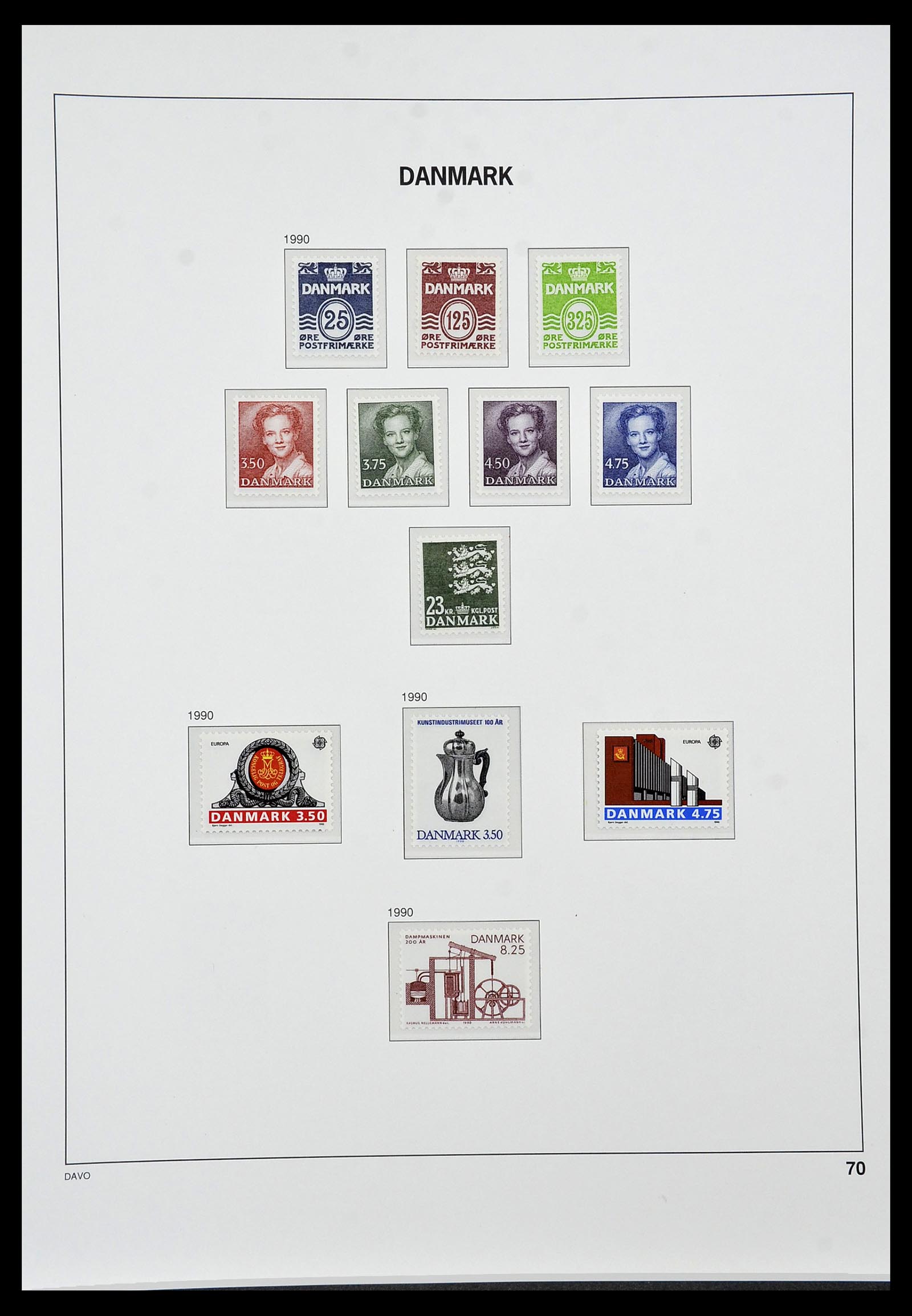 34448 068 - Postzegelverzameling 34448 Denemarken 1851-1999.