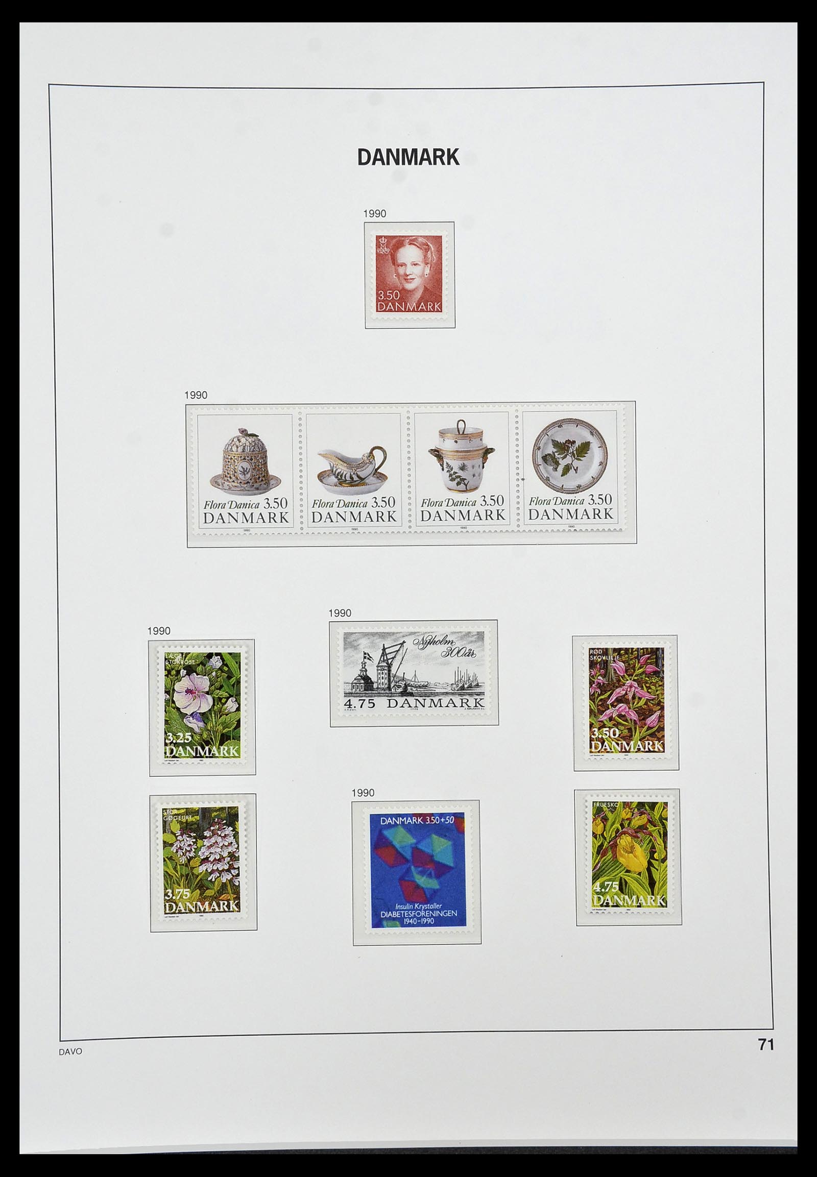 34448 069 - Postzegelverzameling 34448 Denemarken 1851-1999.