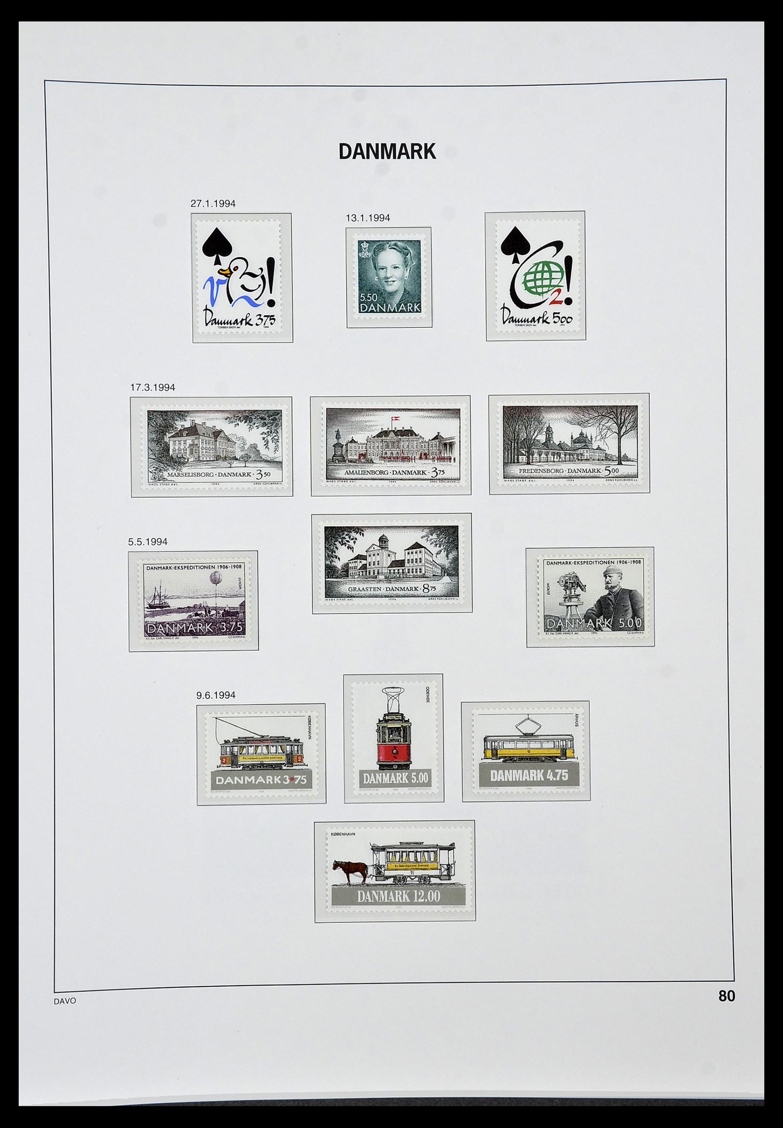 34448 078 - Postzegelverzameling 34448 Denemarken 1851-1999.