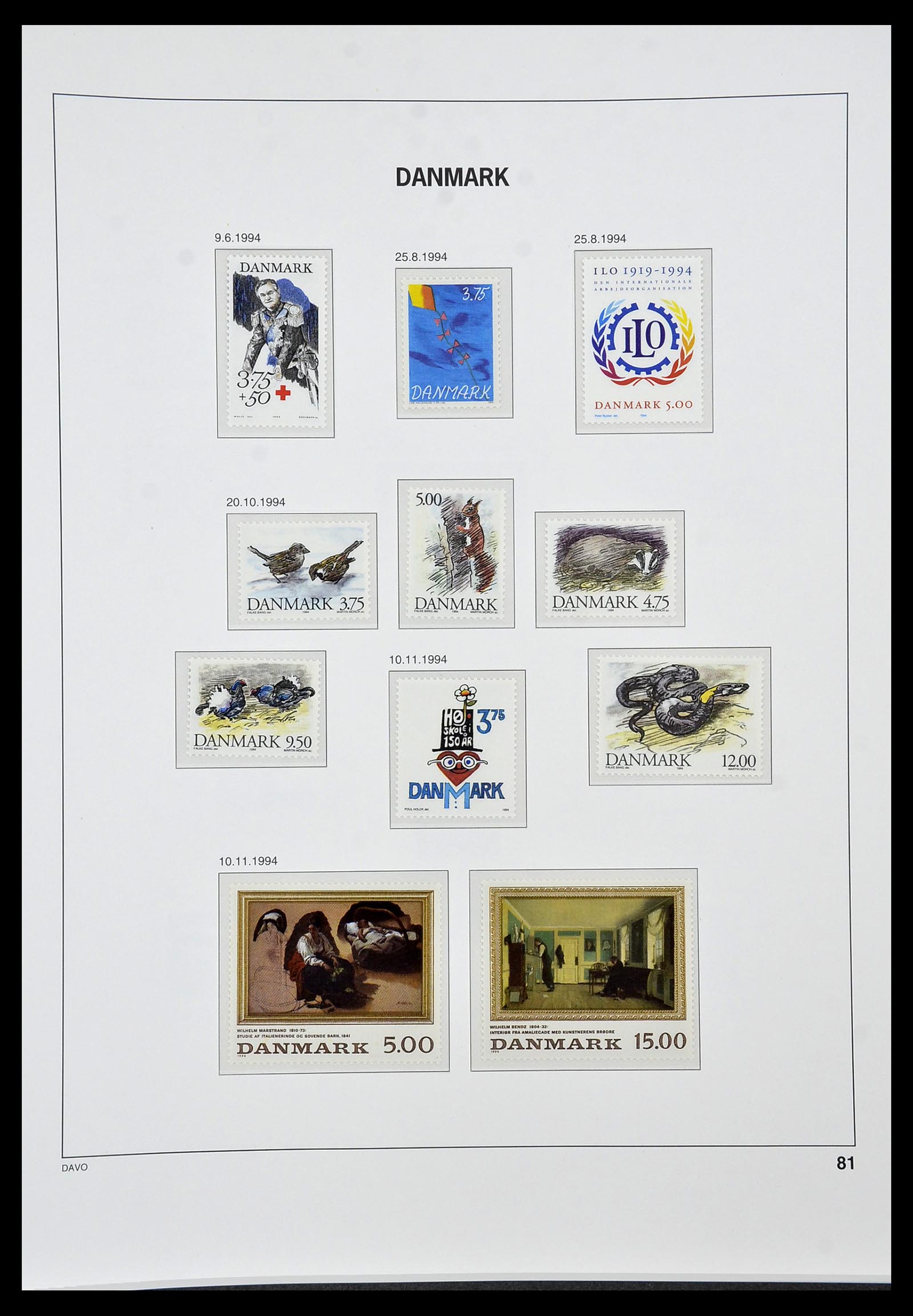 34448 079 - Postzegelverzameling 34448 Denemarken 1851-1999.