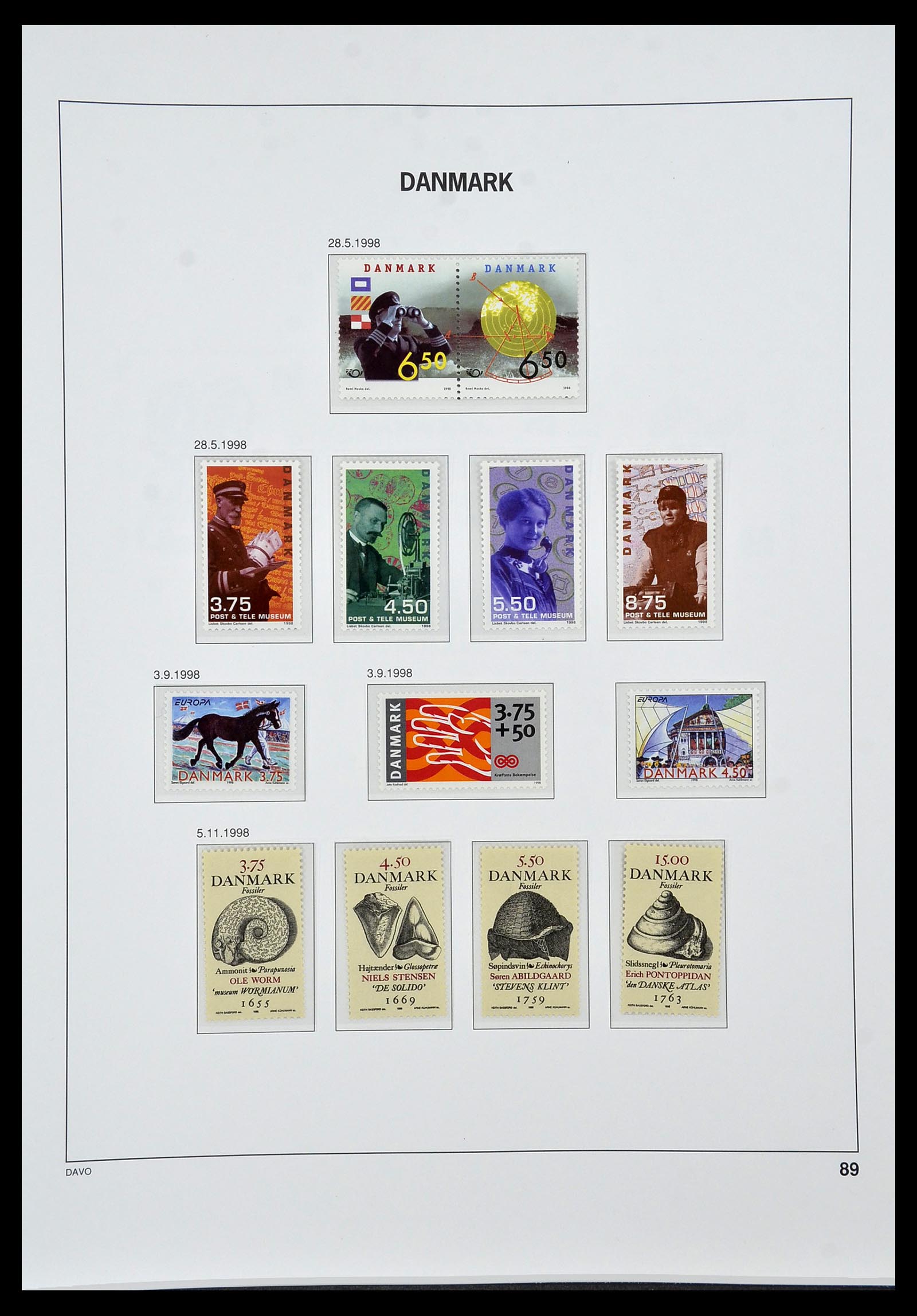 34448 087 - Postzegelverzameling 34448 Denemarken 1851-1999.