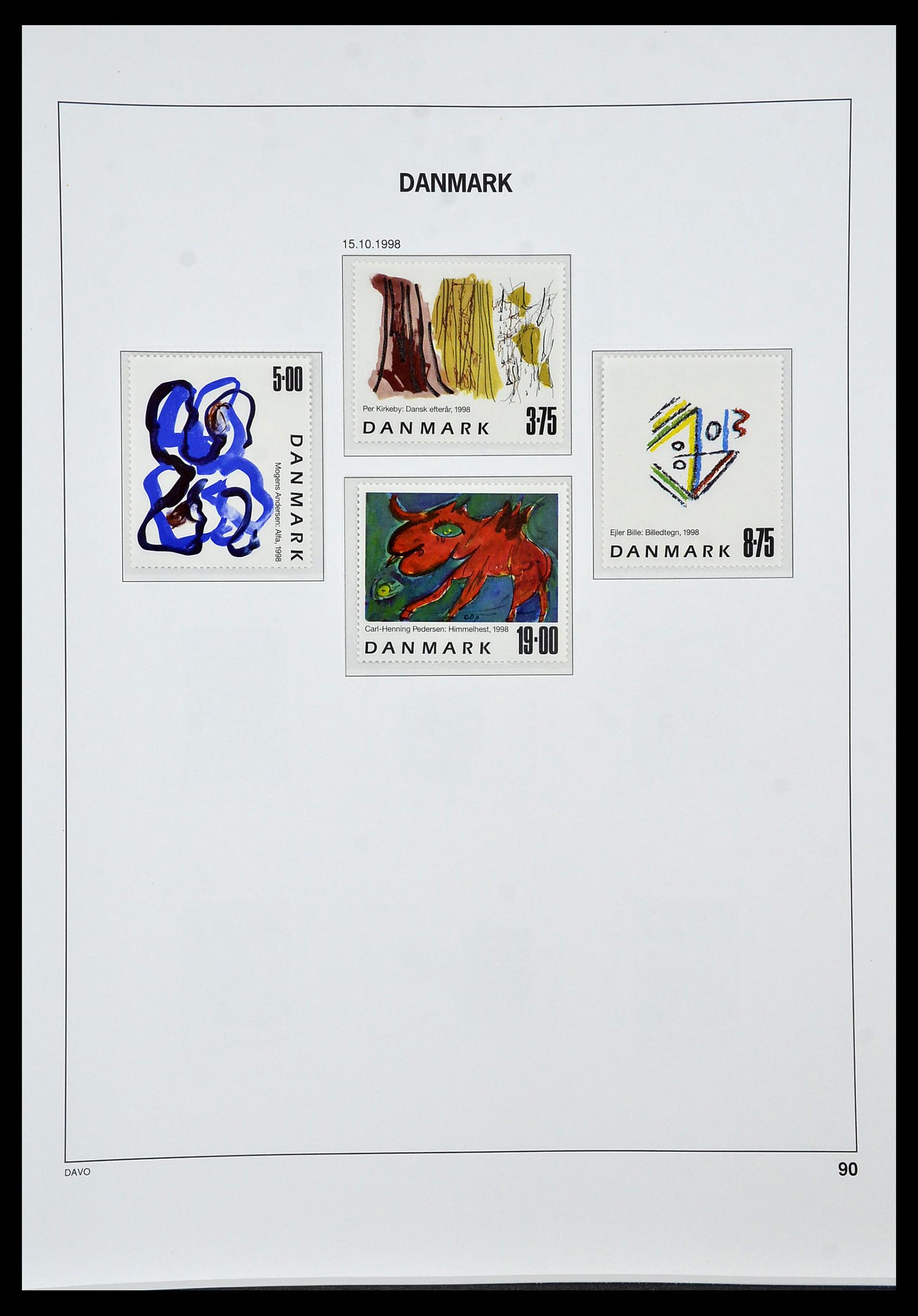 34448 088 - Postzegelverzameling 34448 Denemarken 1851-1999.