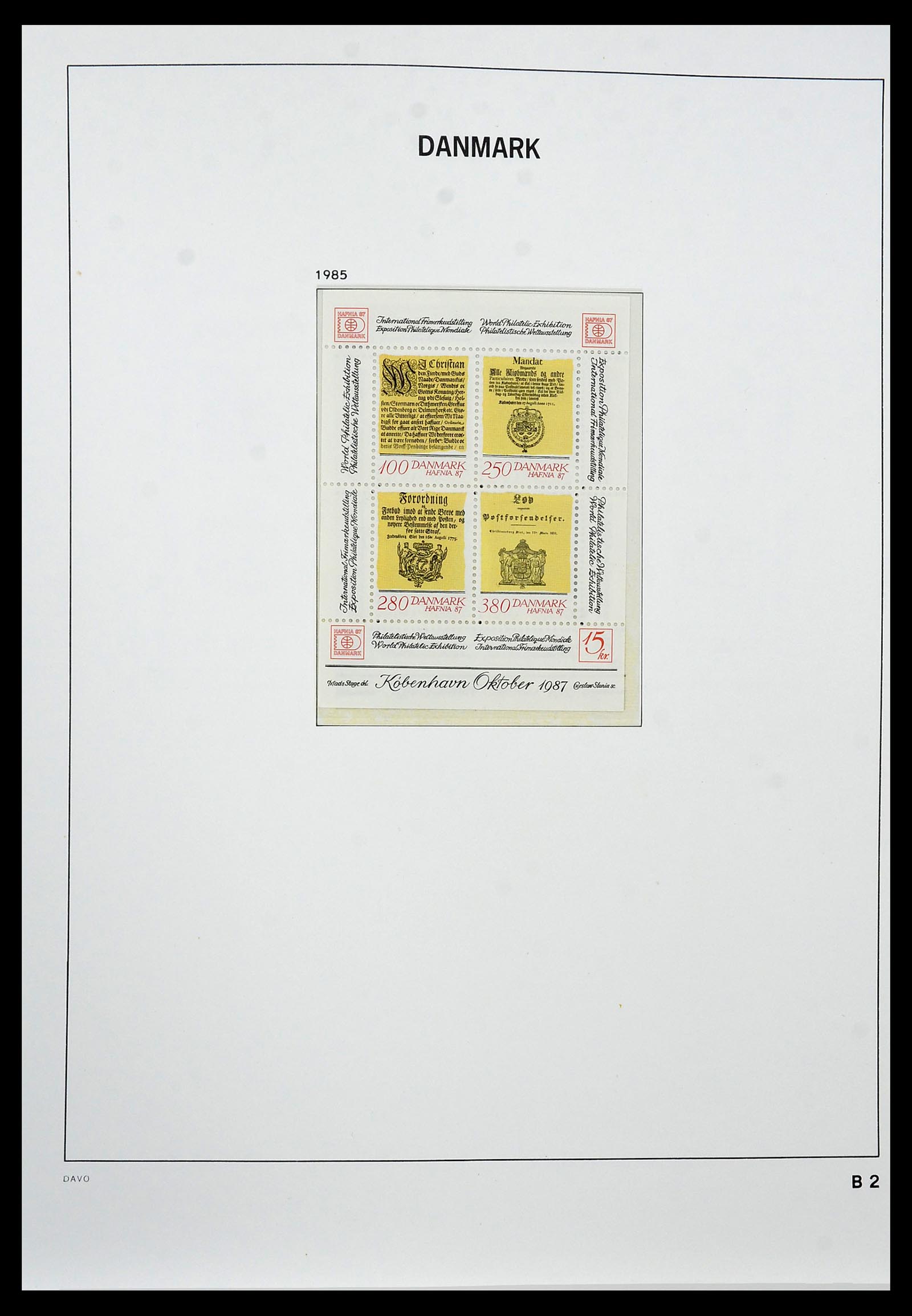 34448 093 - Postzegelverzameling 34448 Denemarken 1851-1999.