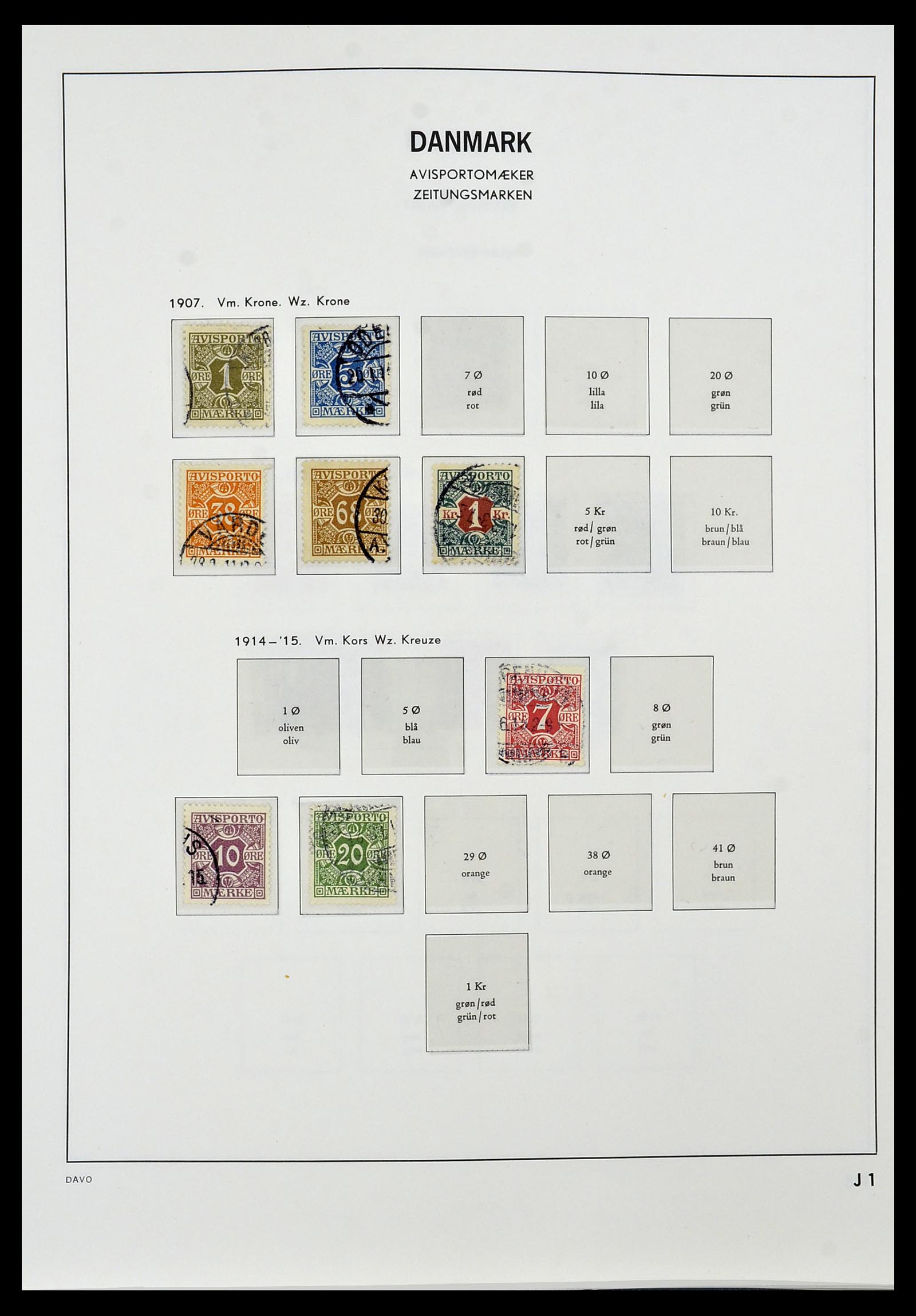 34448 103 - Postzegelverzameling 34448 Denemarken 1851-1999.