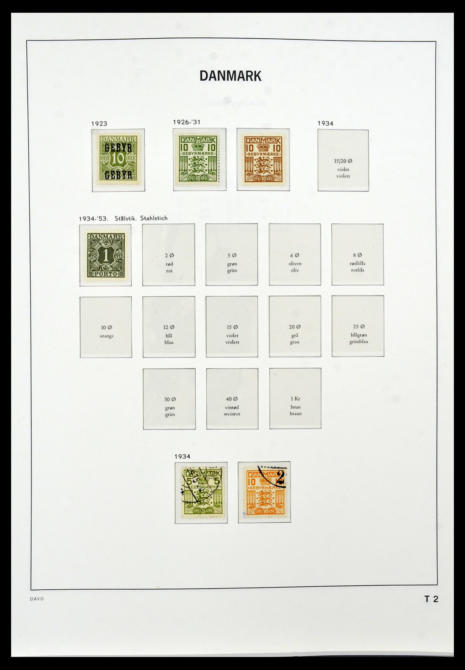 34448 106 - Postzegelverzameling 34448 Denemarken 1851-1999.