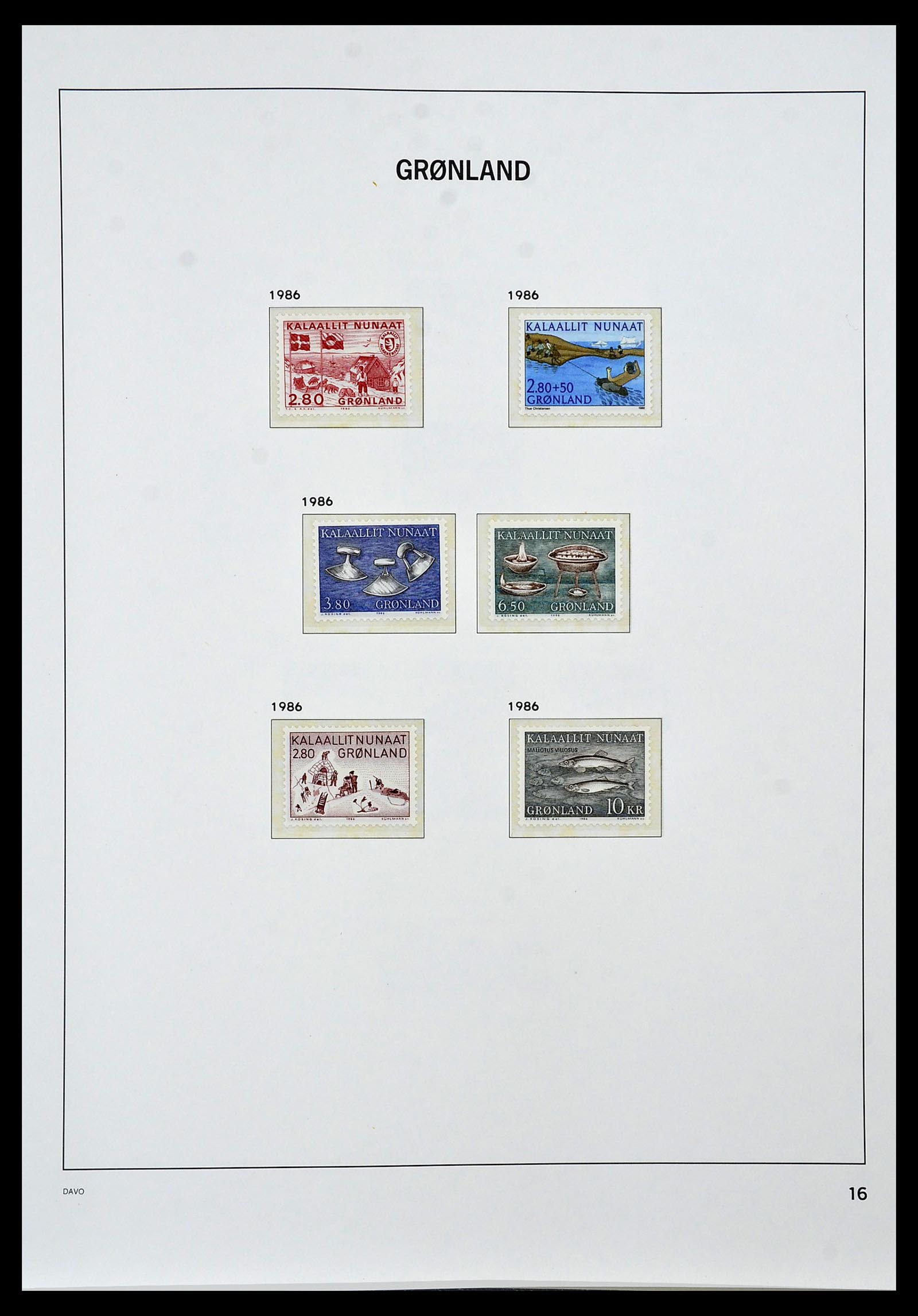 34448 122 - Postzegelverzameling 34448 Denemarken 1851-1999.