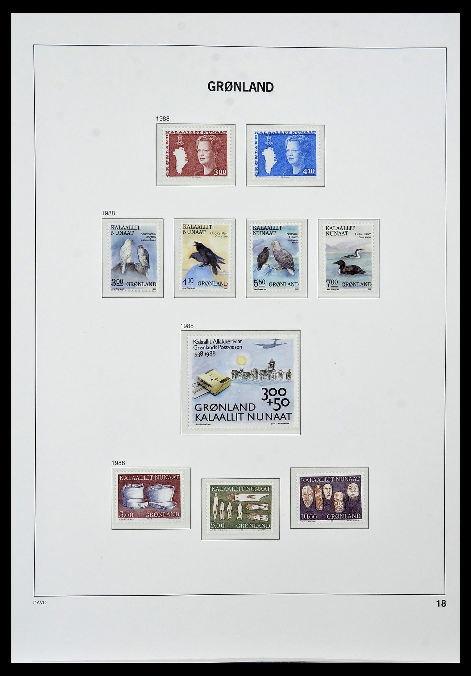 34448 124 - Postzegelverzameling 34448 Denemarken 1851-1999.