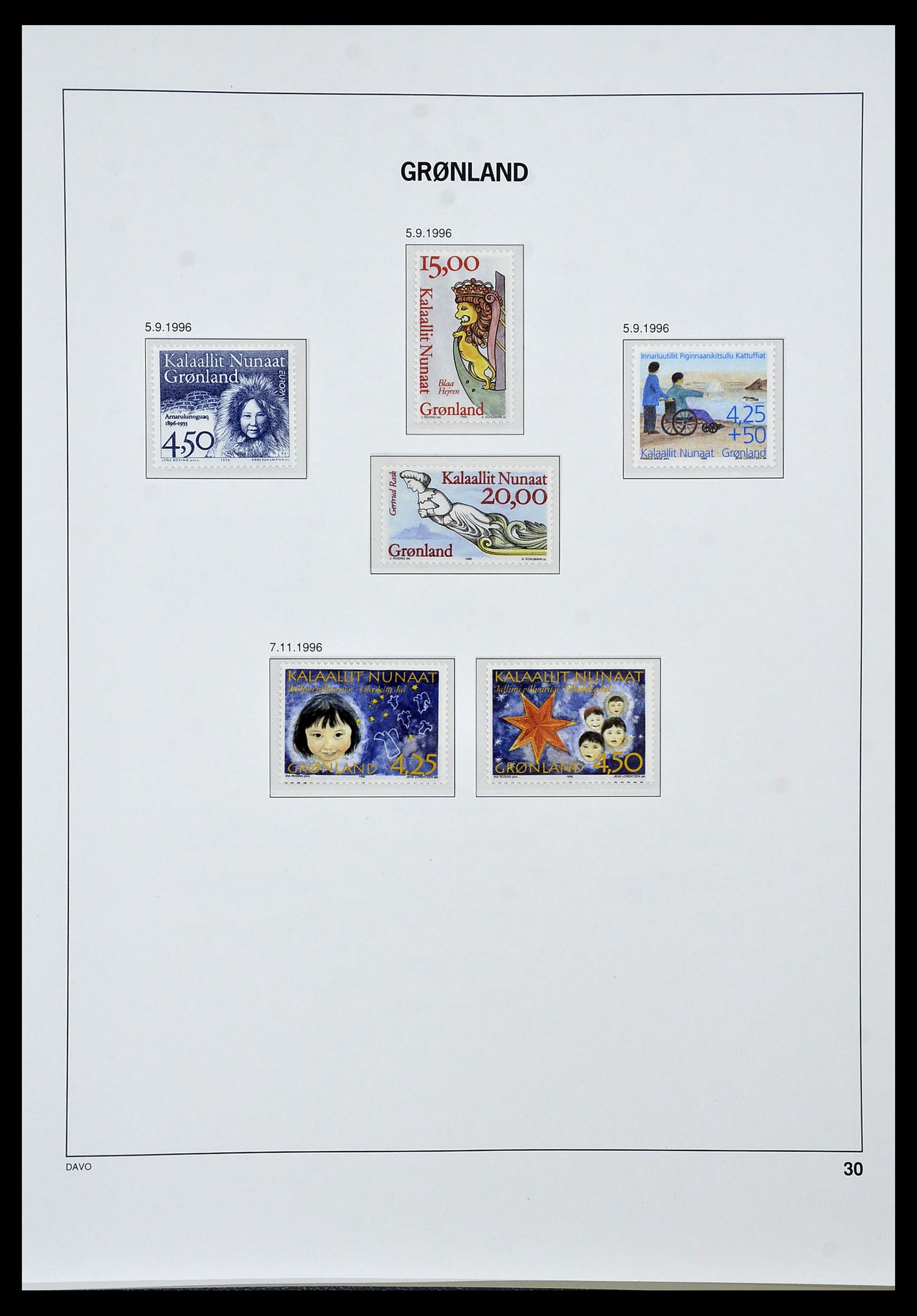 34448 136 - Postzegelverzameling 34448 Denemarken 1851-1999.