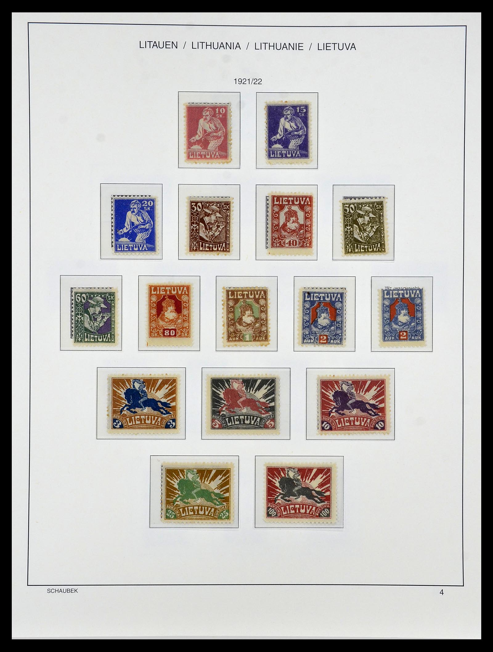 34449 006 - Postzegelverzameling 34449 Litouwen 1919-1940.