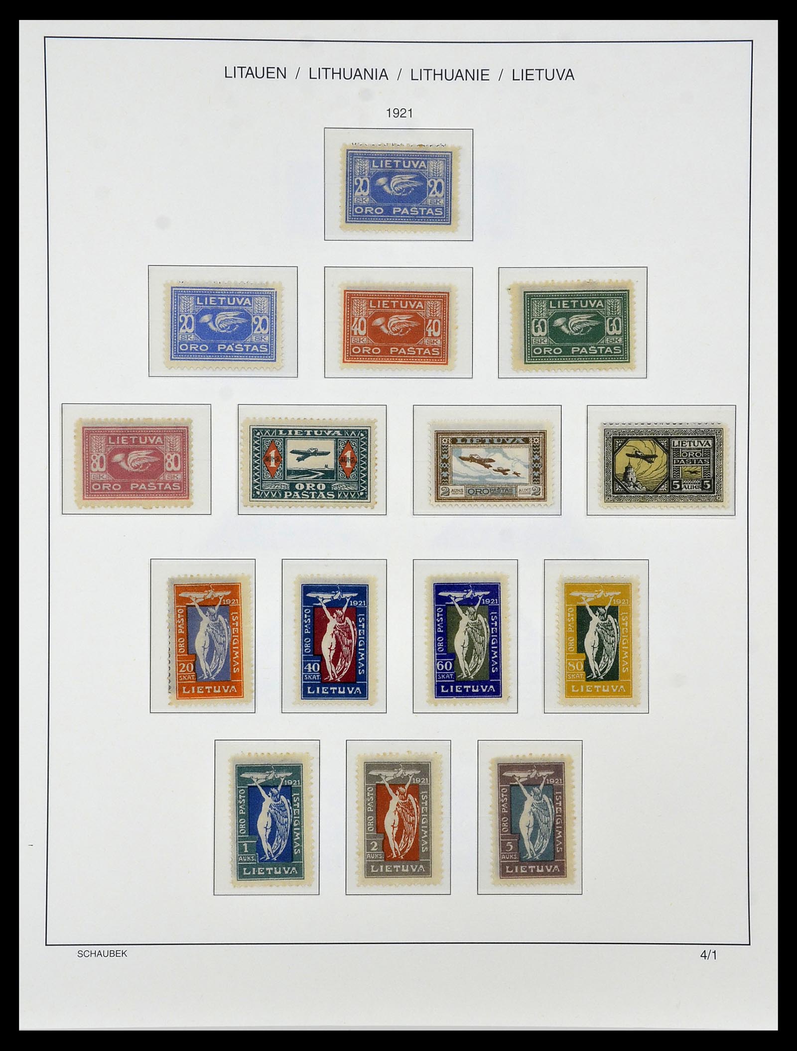 34449 007 - Postzegelverzameling 34449 Litouwen 1919-1940.