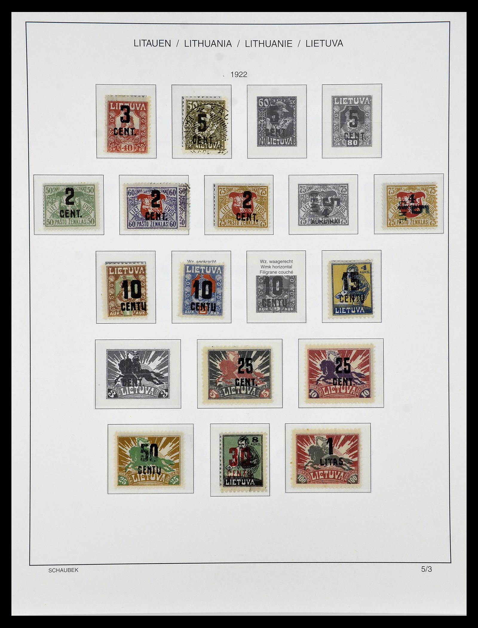 34449 011 - Postzegelverzameling 34449 Litouwen 1919-1940.