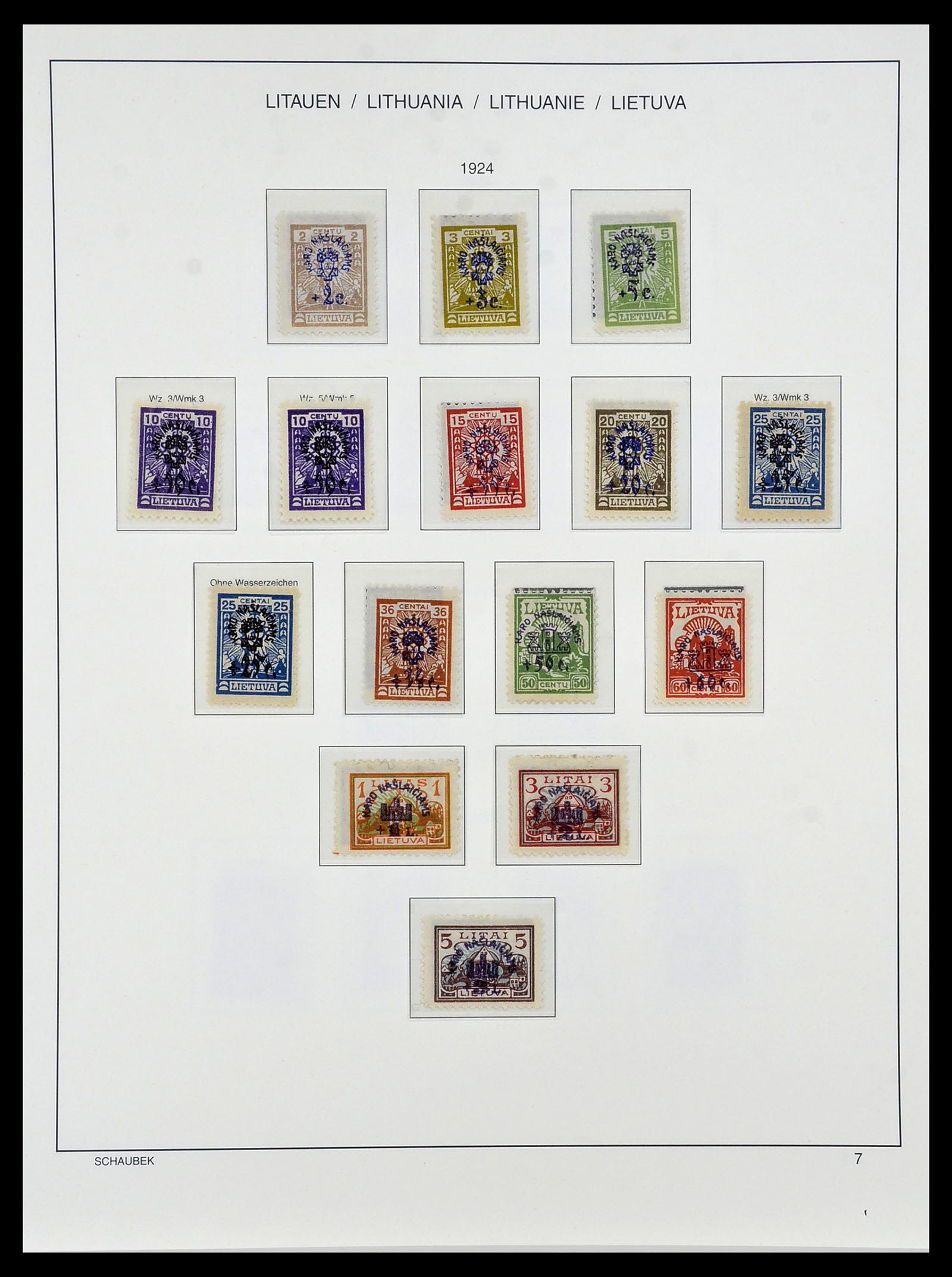 34449 015 - Postzegelverzameling 34449 Litouwen 1919-1940.