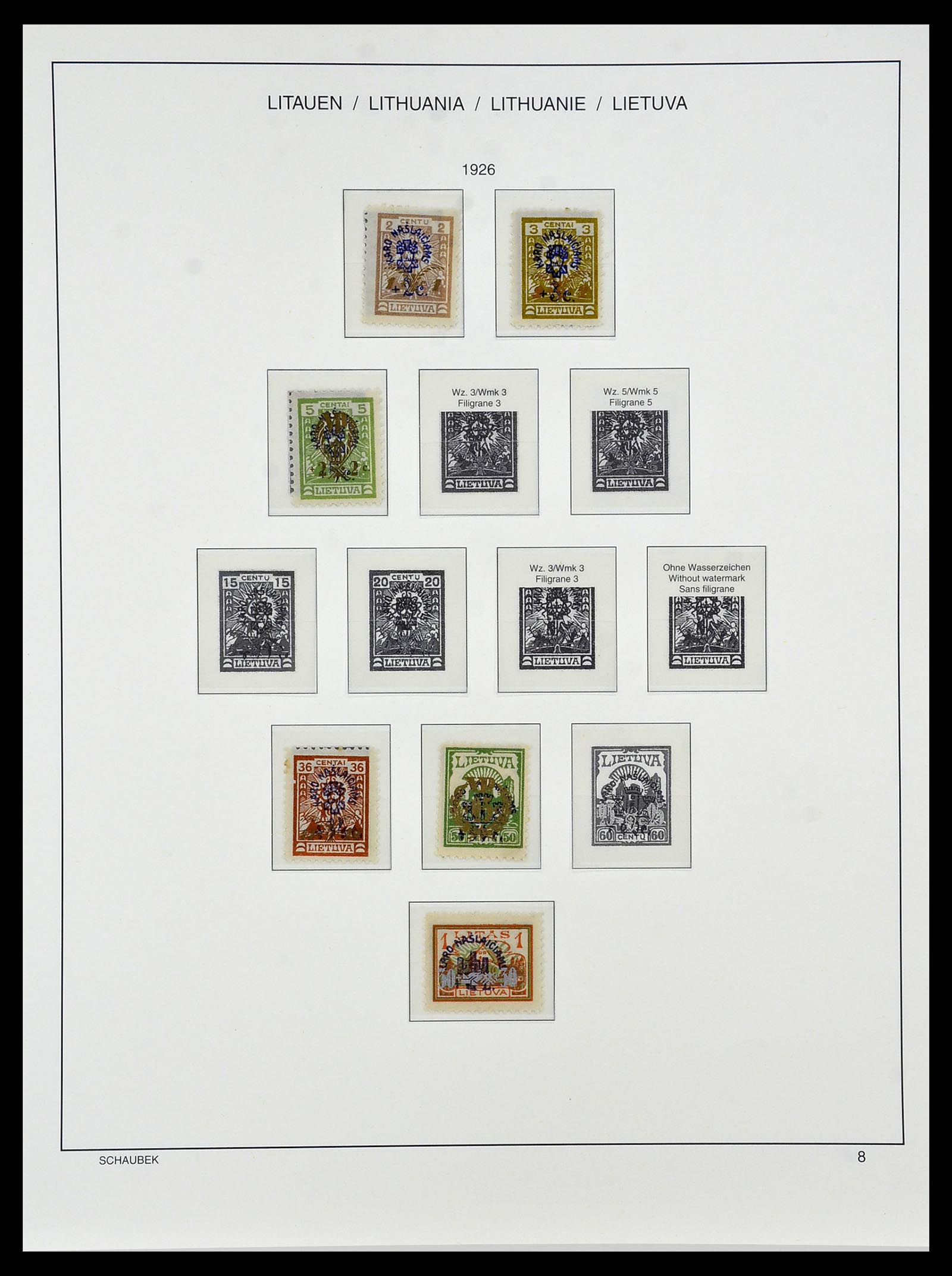 34449 017 - Postzegelverzameling 34449 Litouwen 1919-1940.