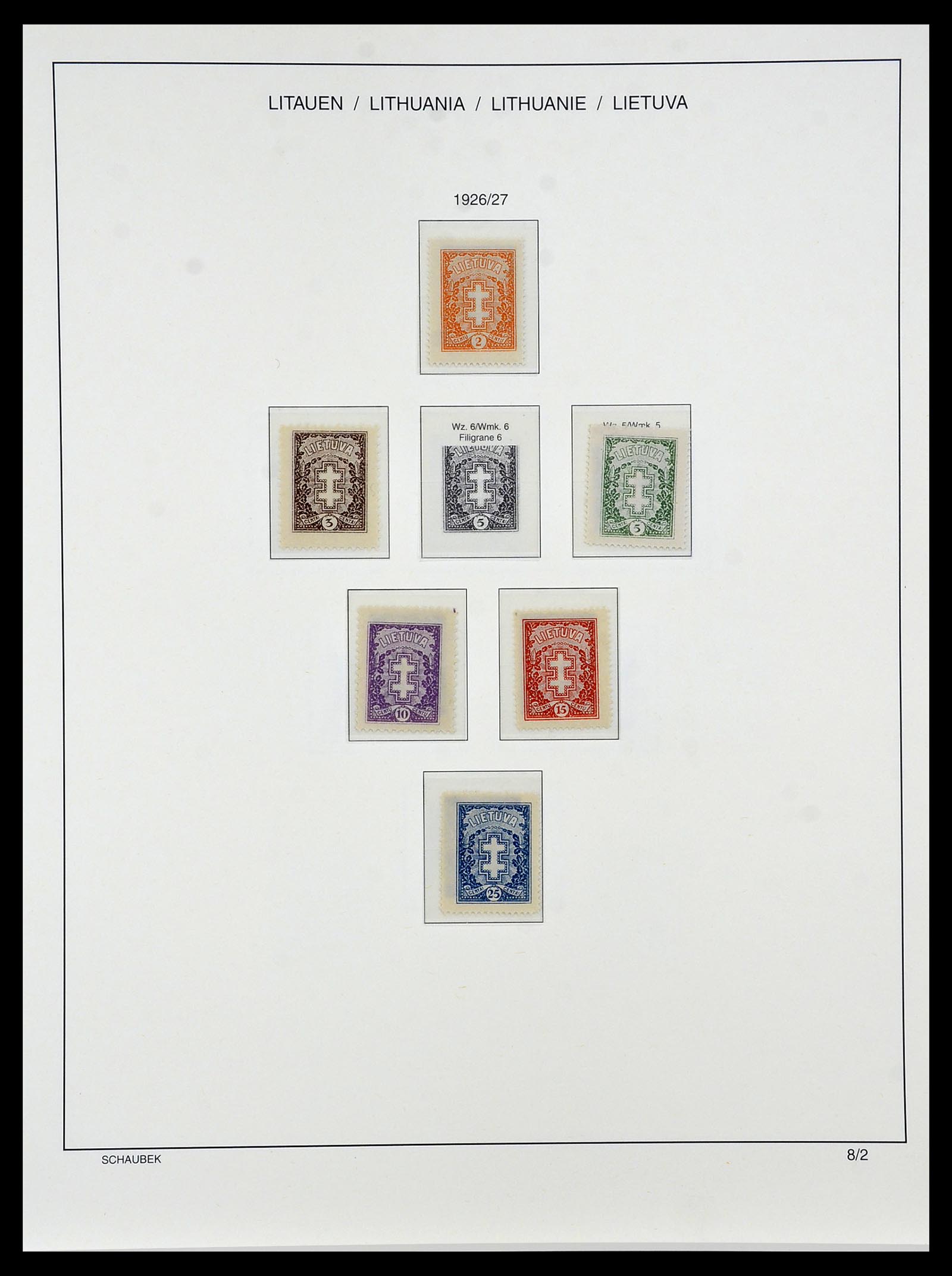 34449 019 - Postzegelverzameling 34449 Litouwen 1919-1940.