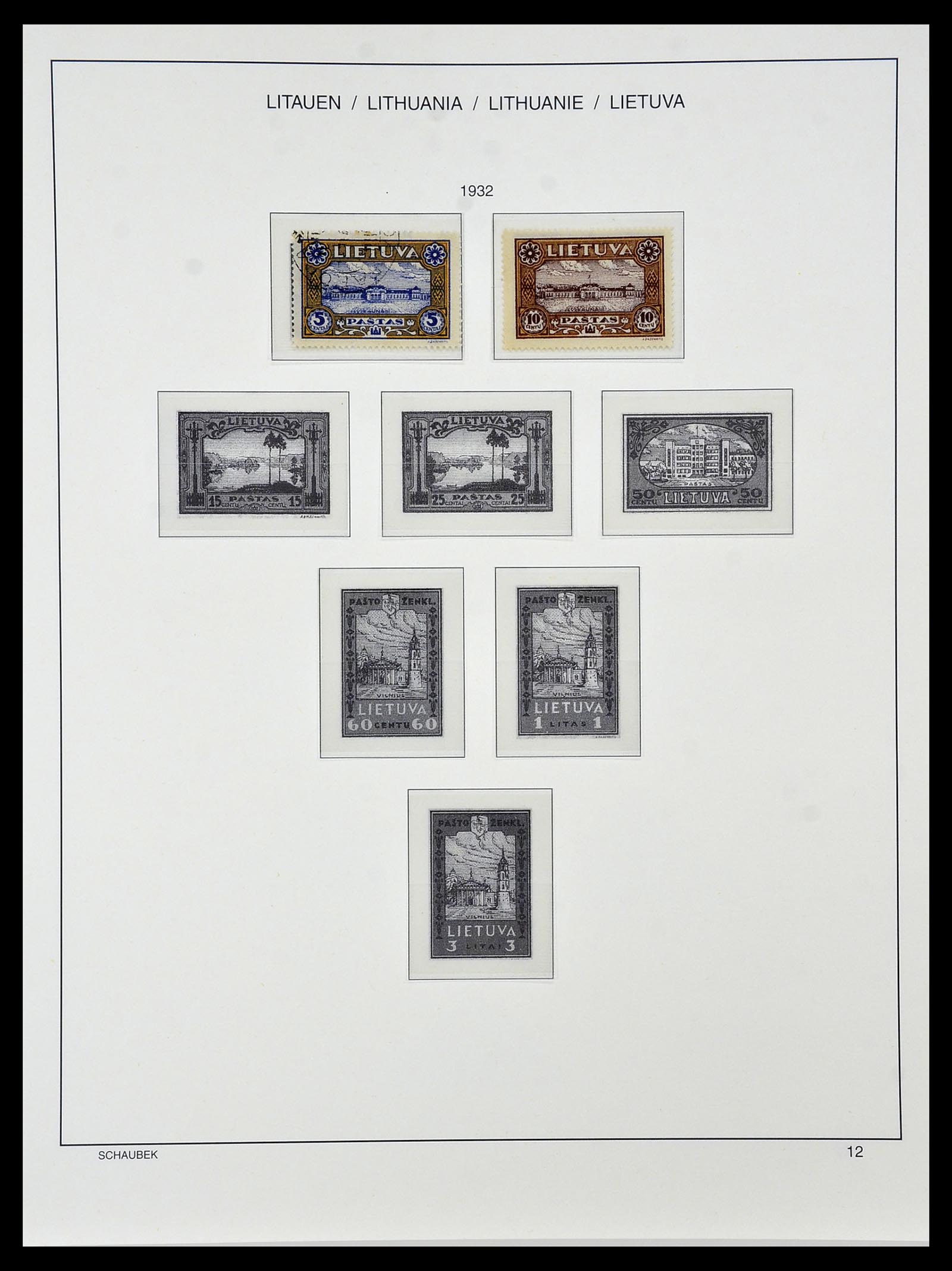 34449 024 - Postzegelverzameling 34449 Litouwen 1919-1940.