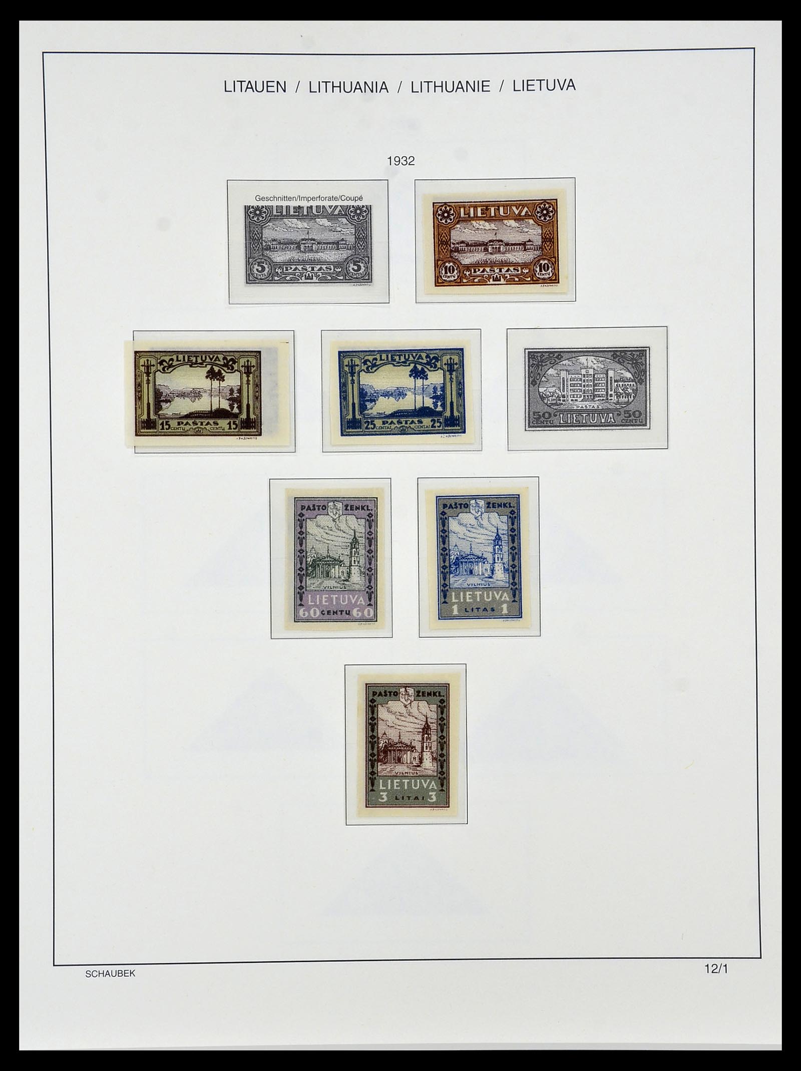 34449 025 - Postzegelverzameling 34449 Litouwen 1919-1940.