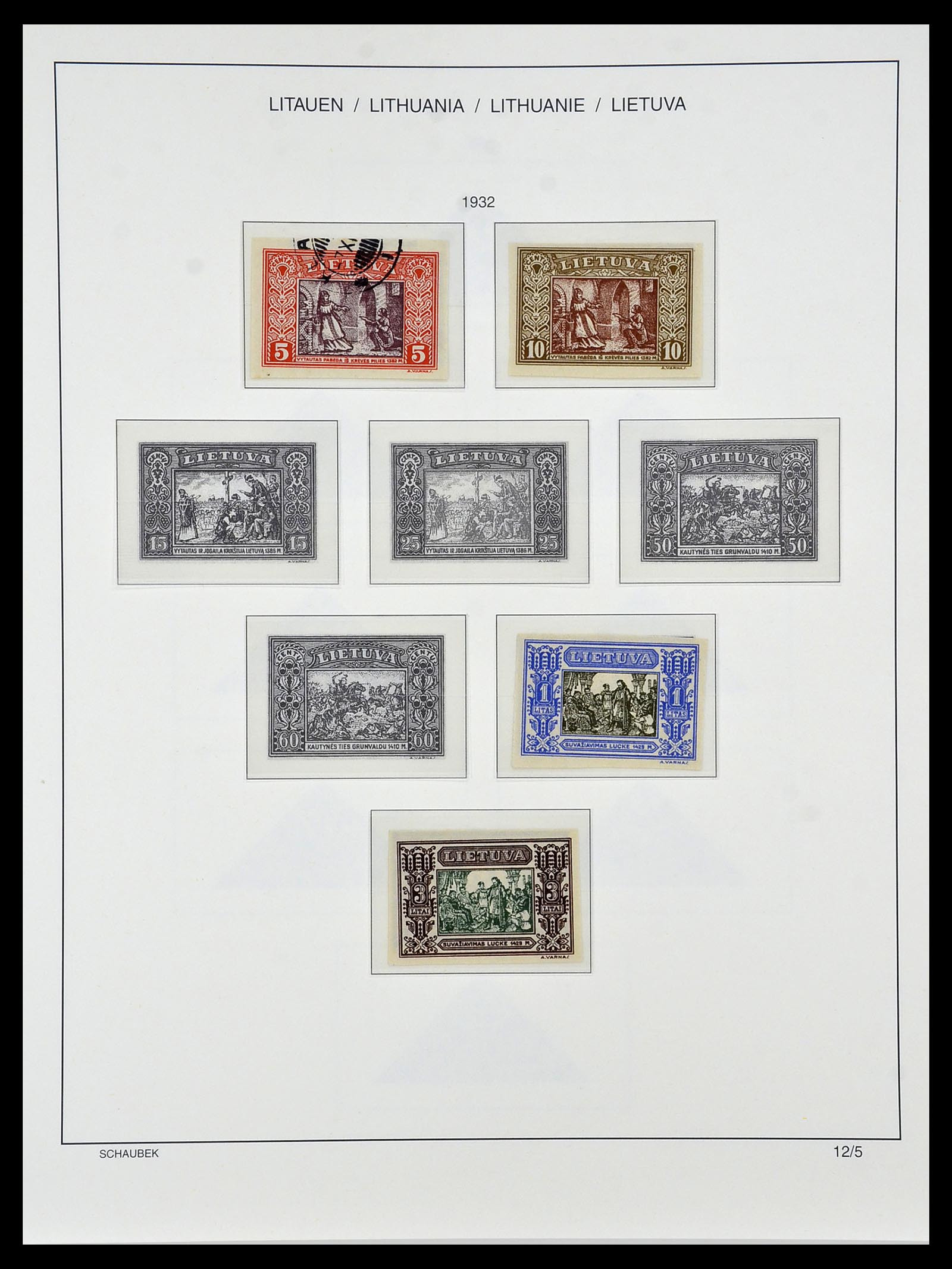 34449 029 - Postzegelverzameling 34449 Litouwen 1919-1940.