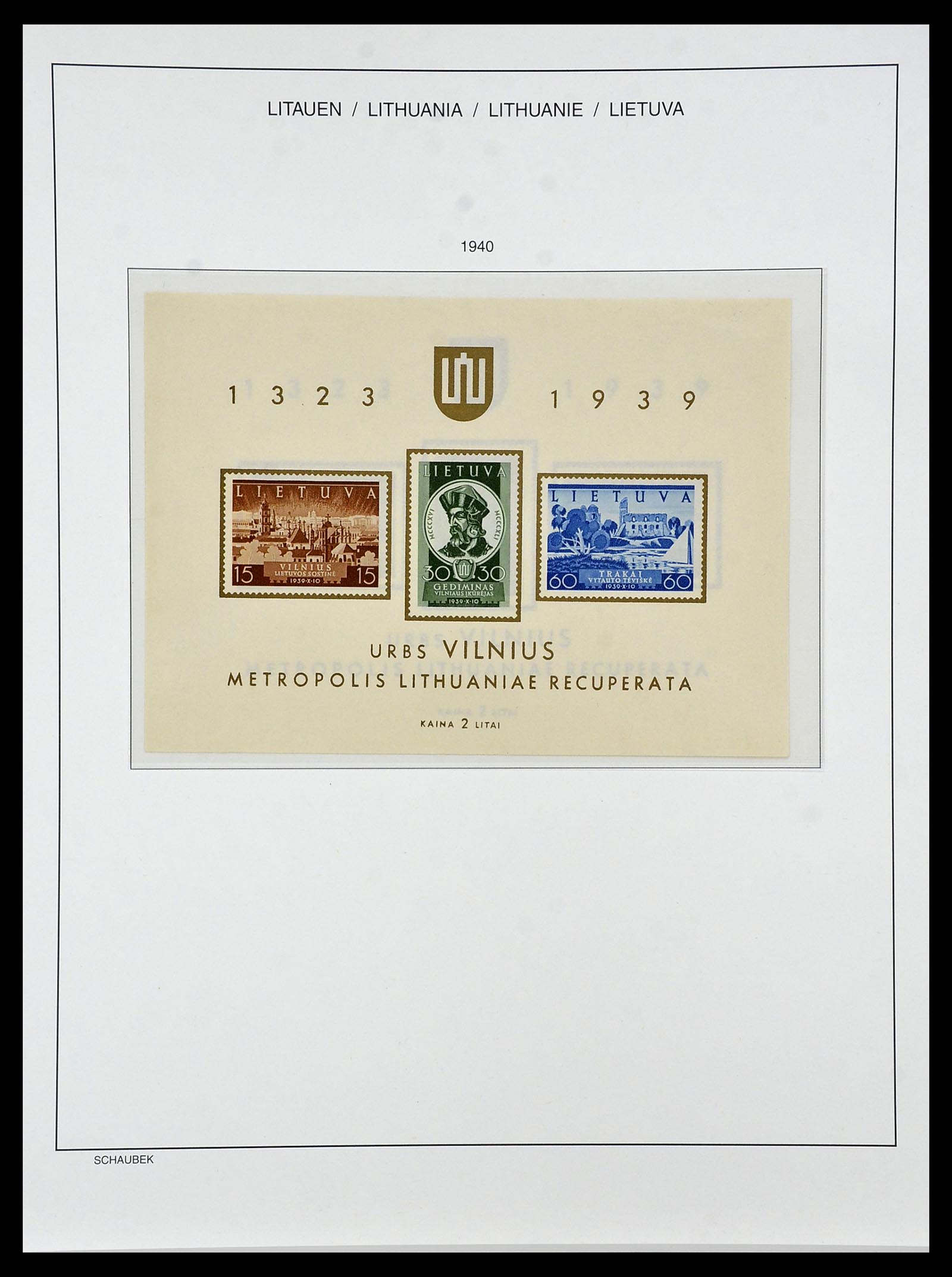 34449 046 - Postzegelverzameling 34449 Litouwen 1919-1940.