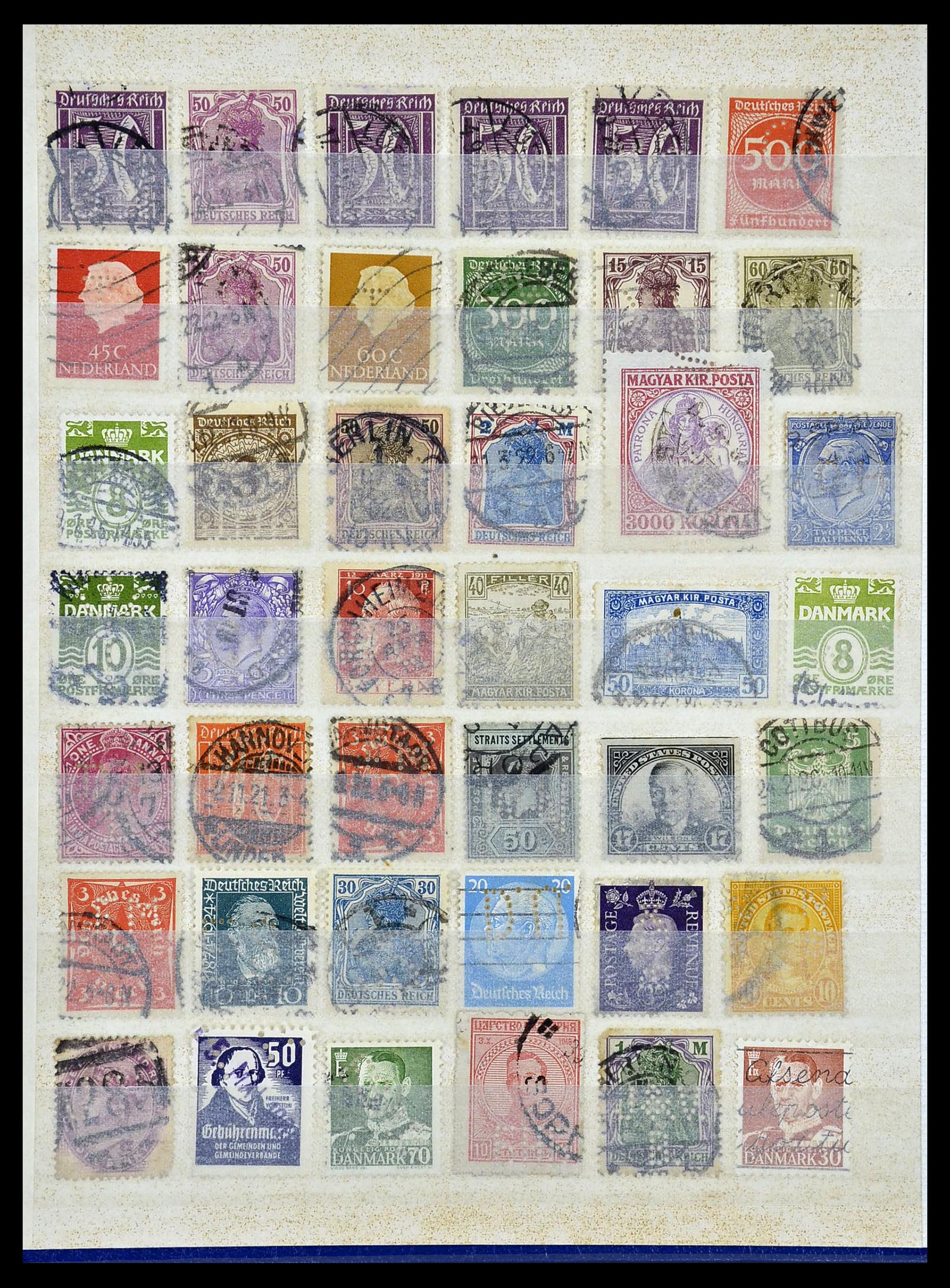 34451 013 - Stamp Collection 34451 World perfins.