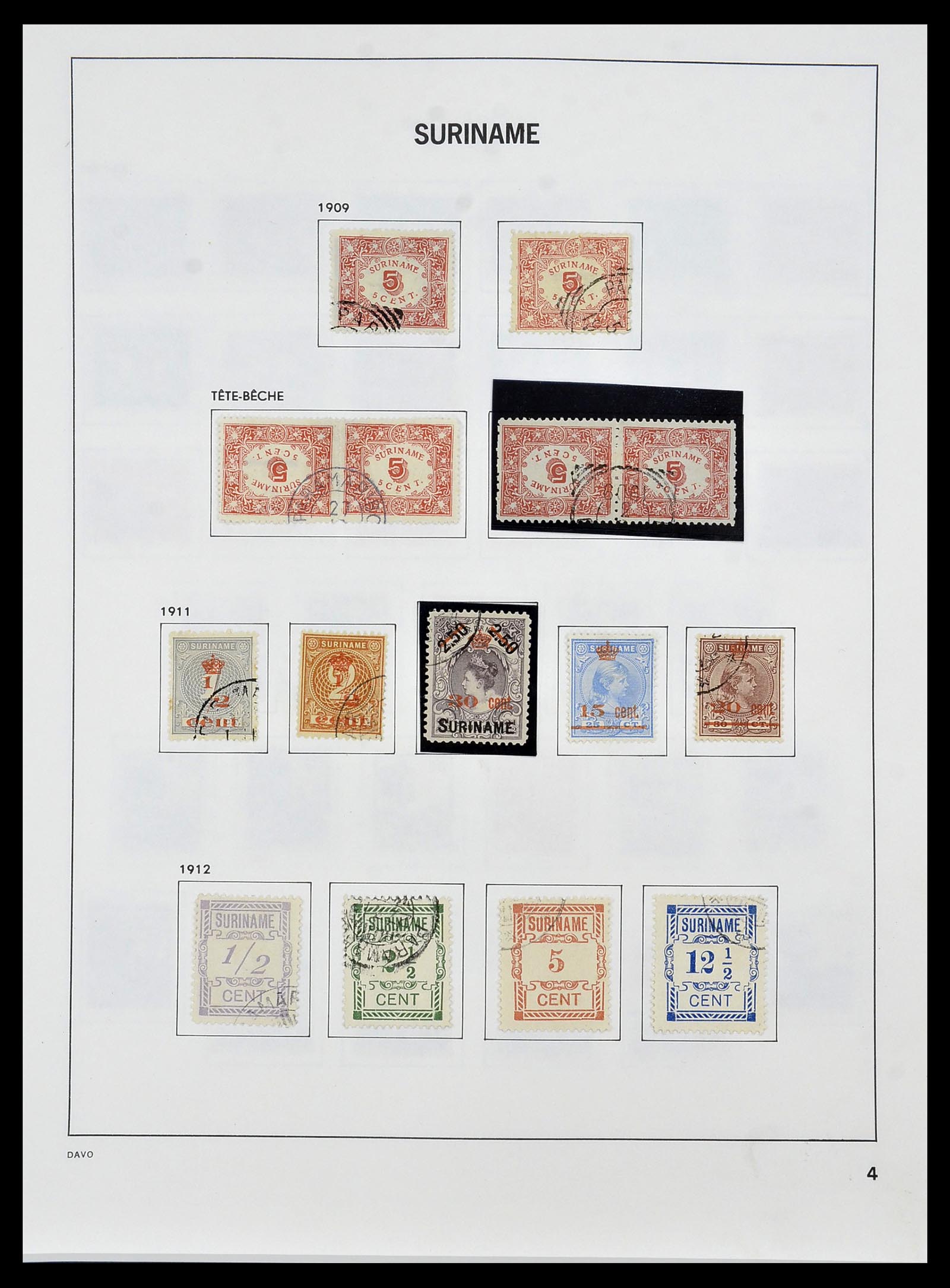 34452 005 - Postzegelverzameling 34452 Suriname 1873-1975.