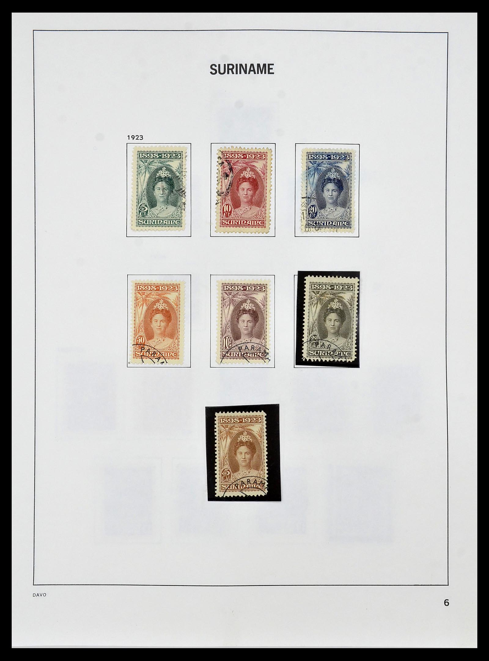 34452 007 - Postzegelverzameling 34452 Suriname 1873-1975.