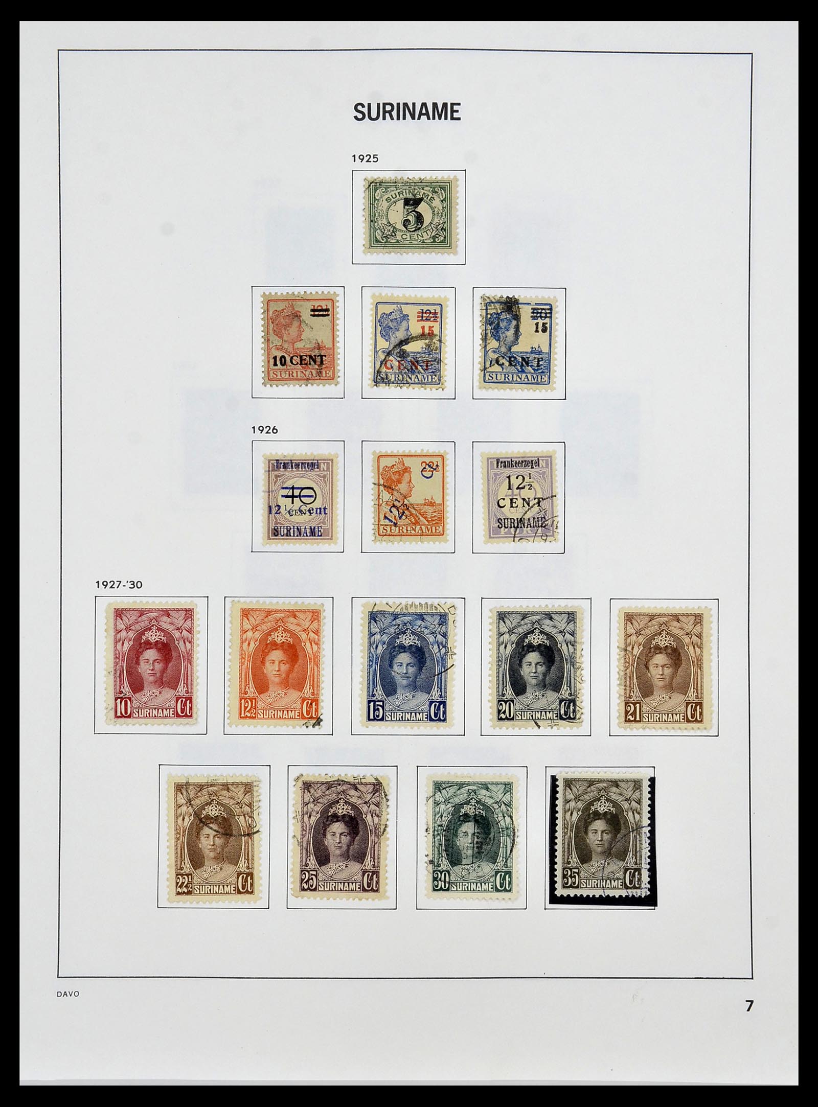 34452 008 - Postzegelverzameling 34452 Suriname 1873-1975.