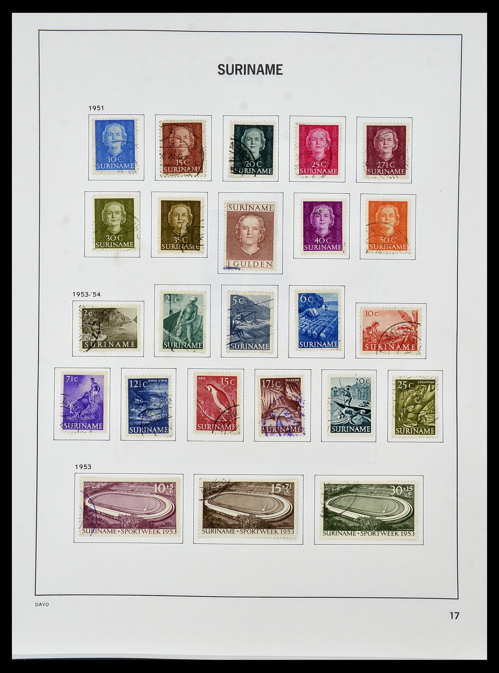 34452 018 - Postzegelverzameling 34452 Suriname 1873-1975.