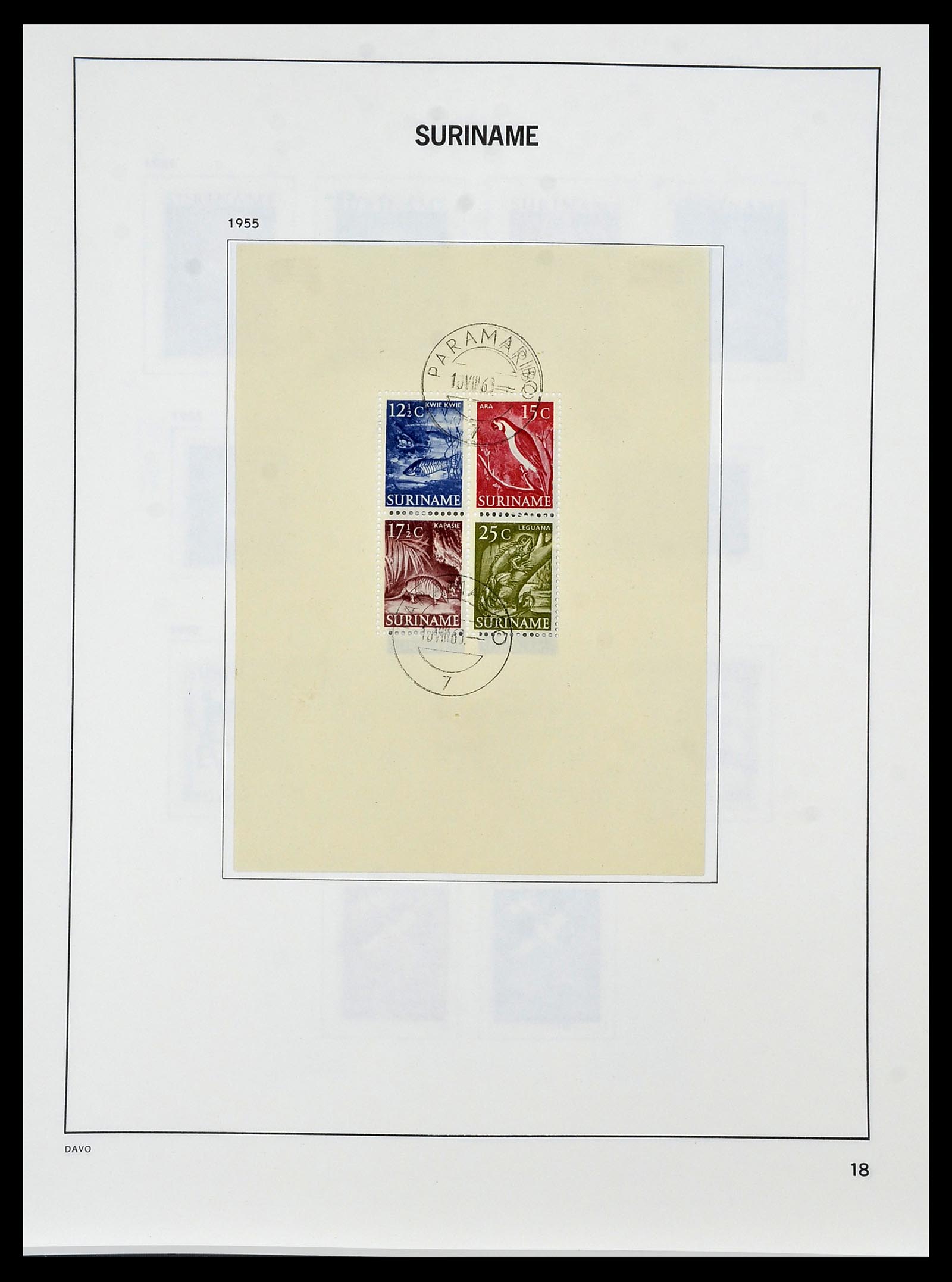34452 019 - Postzegelverzameling 34452 Suriname 1873-1975.