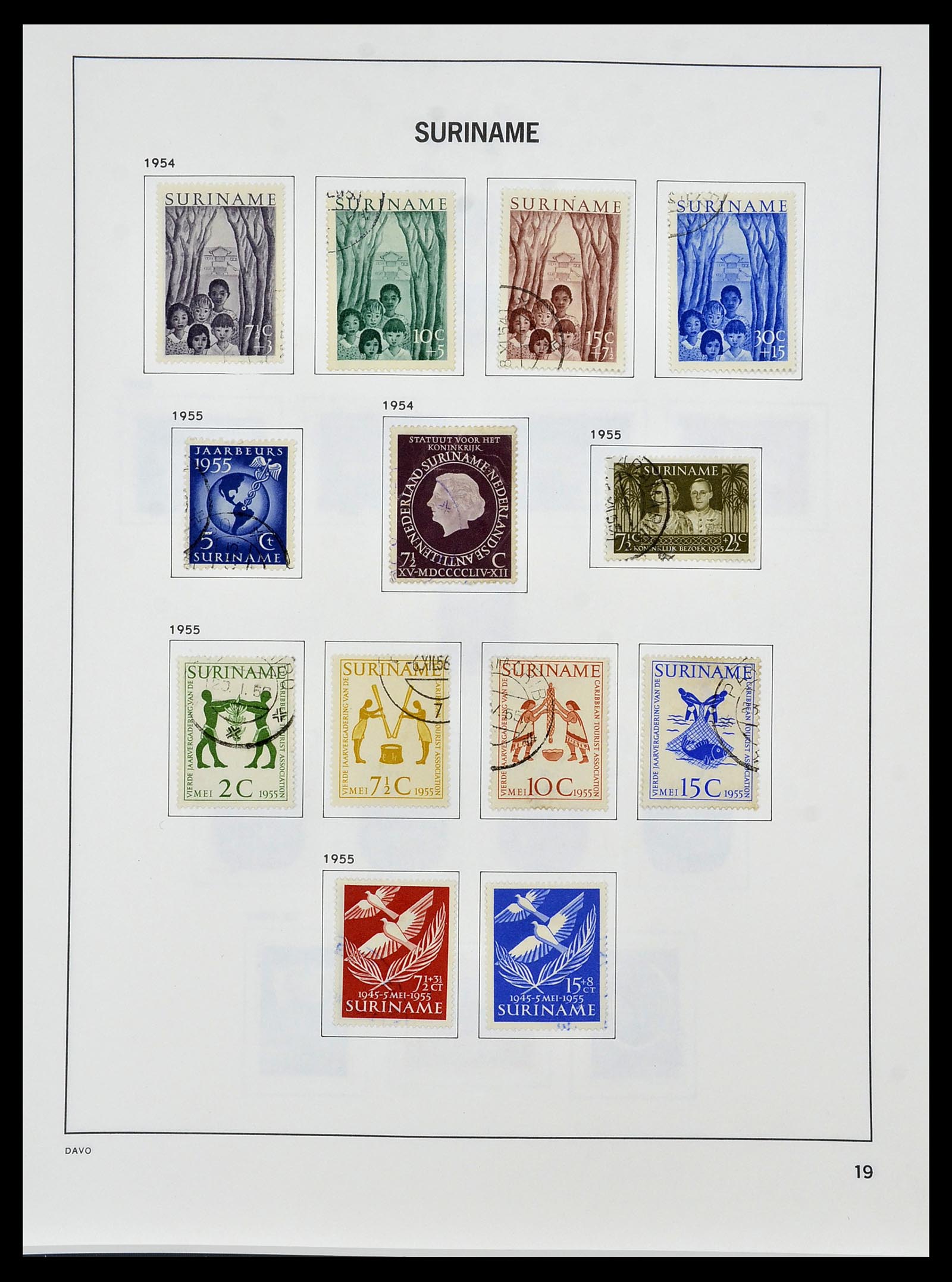 34452 020 - Postzegelverzameling 34452 Suriname 1873-1975.