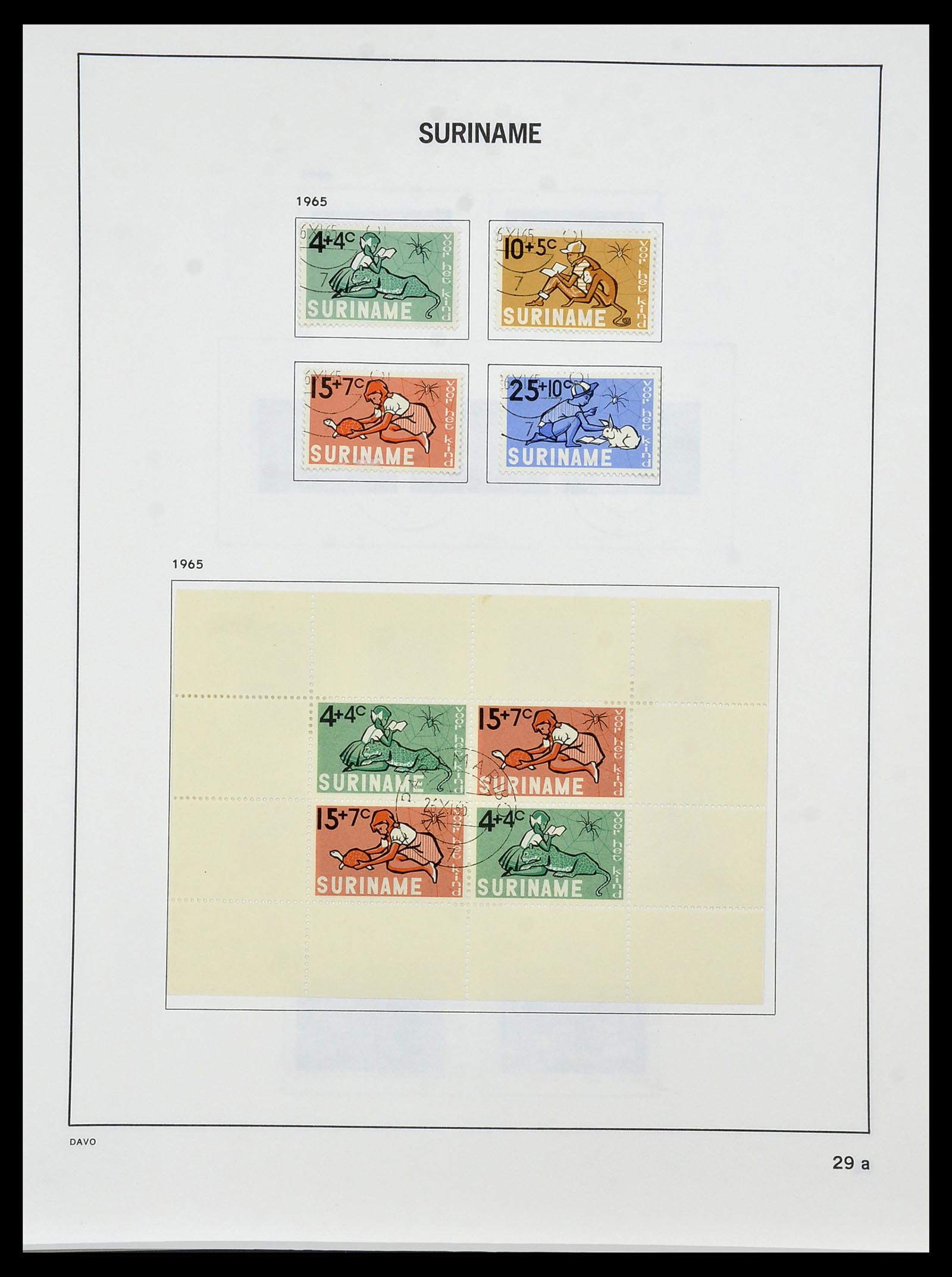34452 031 - Postzegelverzameling 34452 Suriname 1873-1975.