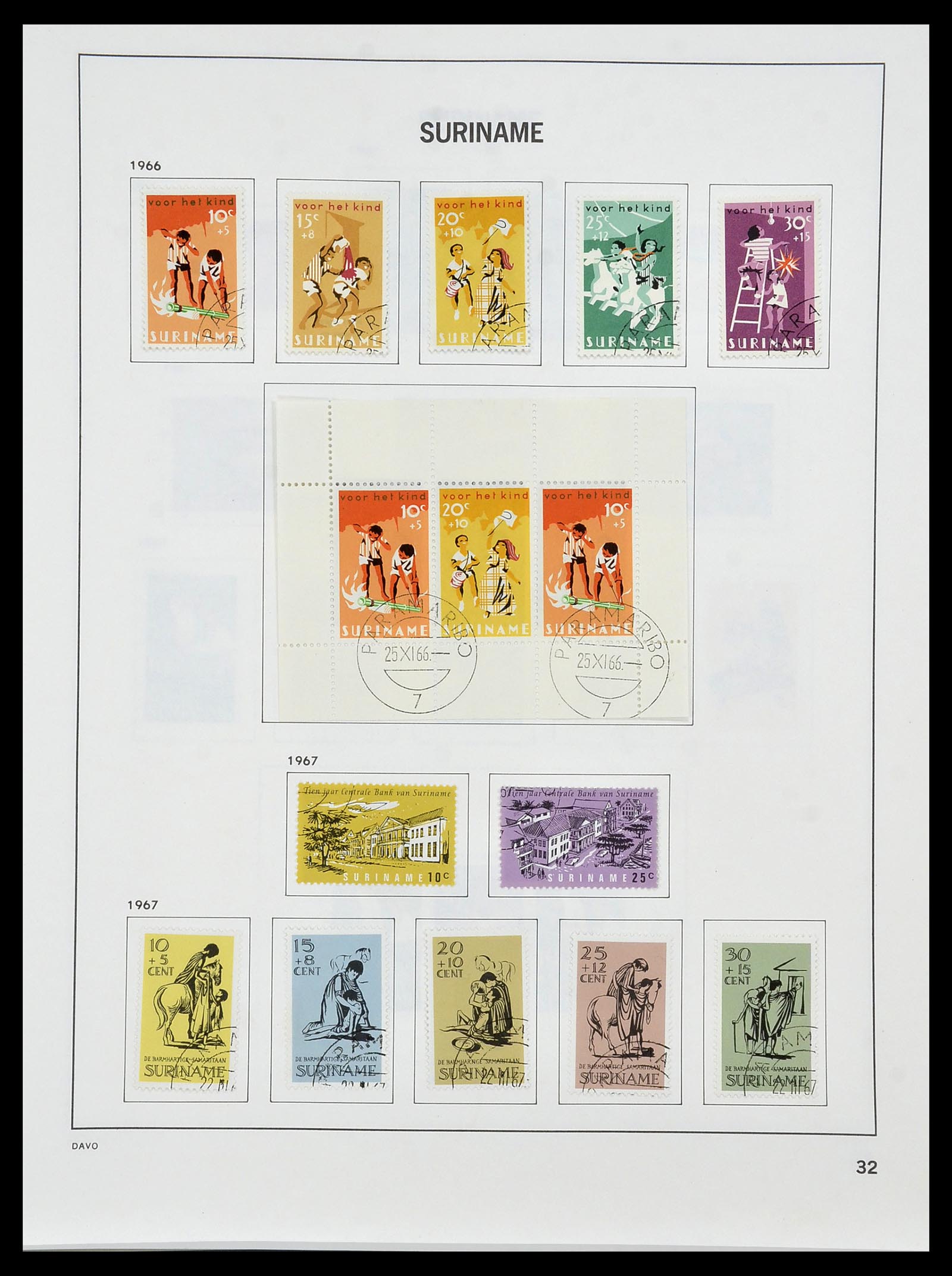 34452 034 - Postzegelverzameling 34452 Suriname 1873-1975.