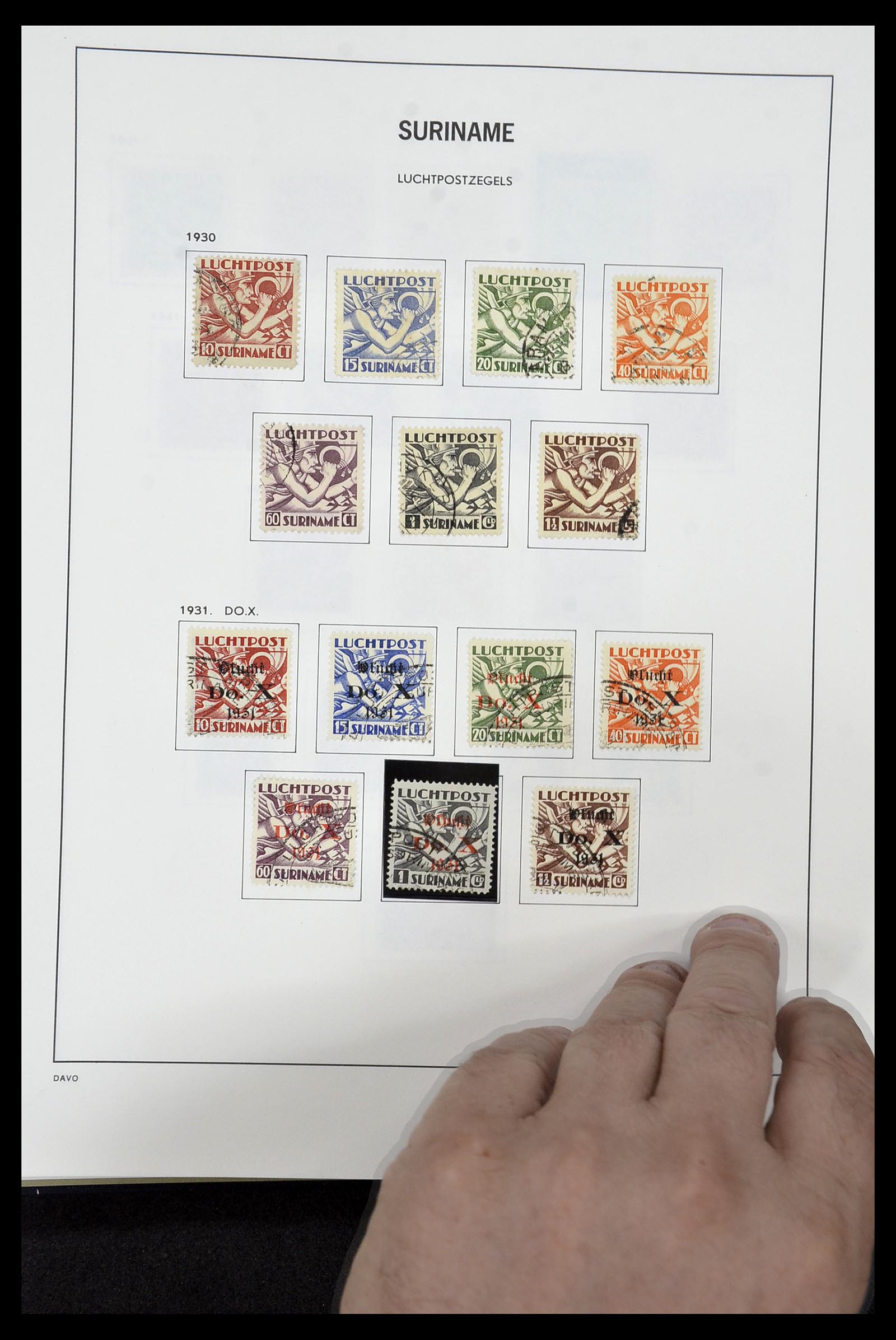 34452 053 - Postzegelverzameling 34452 Suriname 1873-1975.