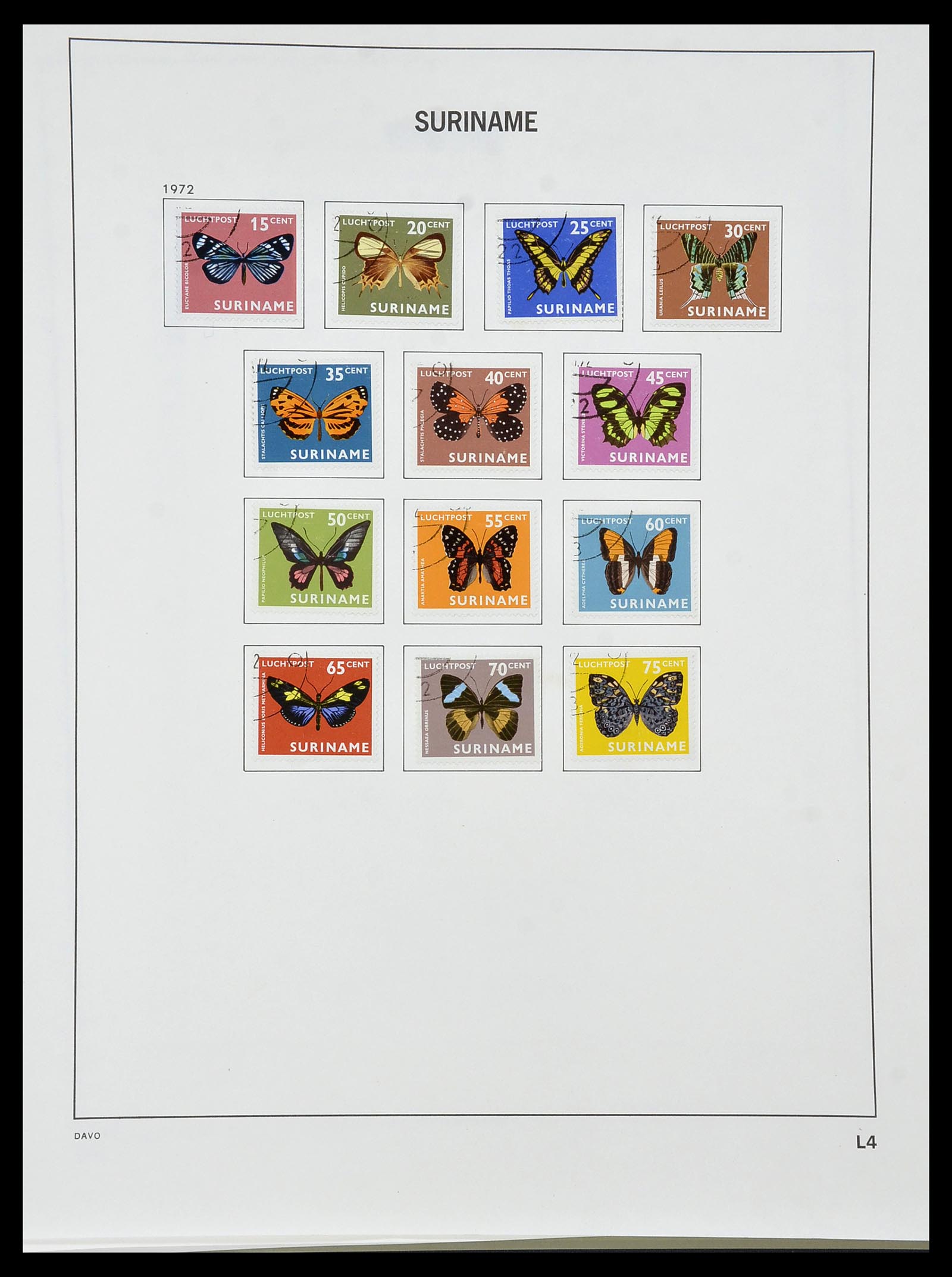 34452 056 - Postzegelverzameling 34452 Suriname 1873-1975.