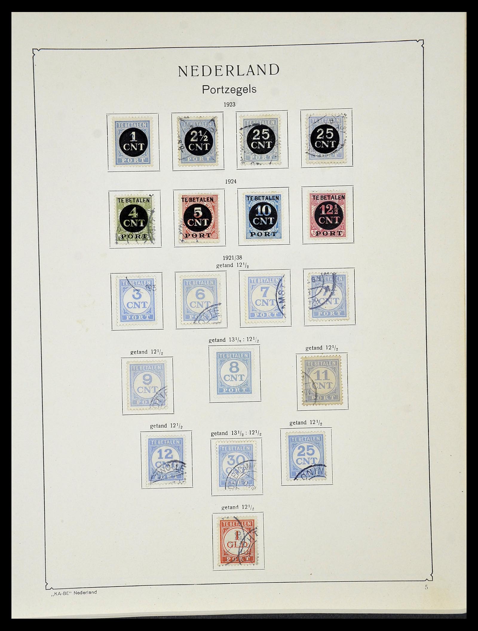 34453 001 - Postzegelverzameling 34453 Nederland 1852-1964.