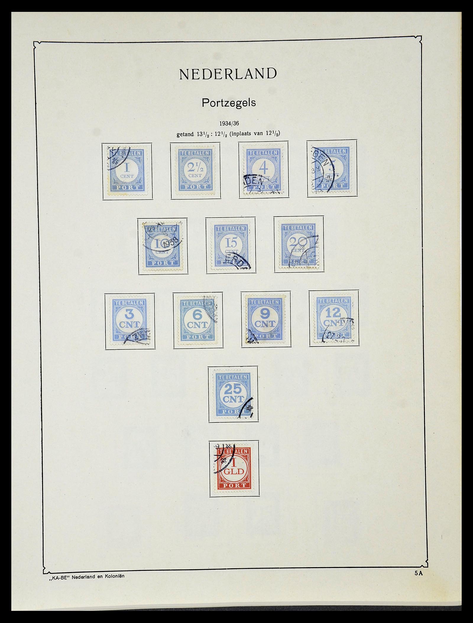 34453 002 - Postzegelverzameling 34453 Nederland 1852-1964.