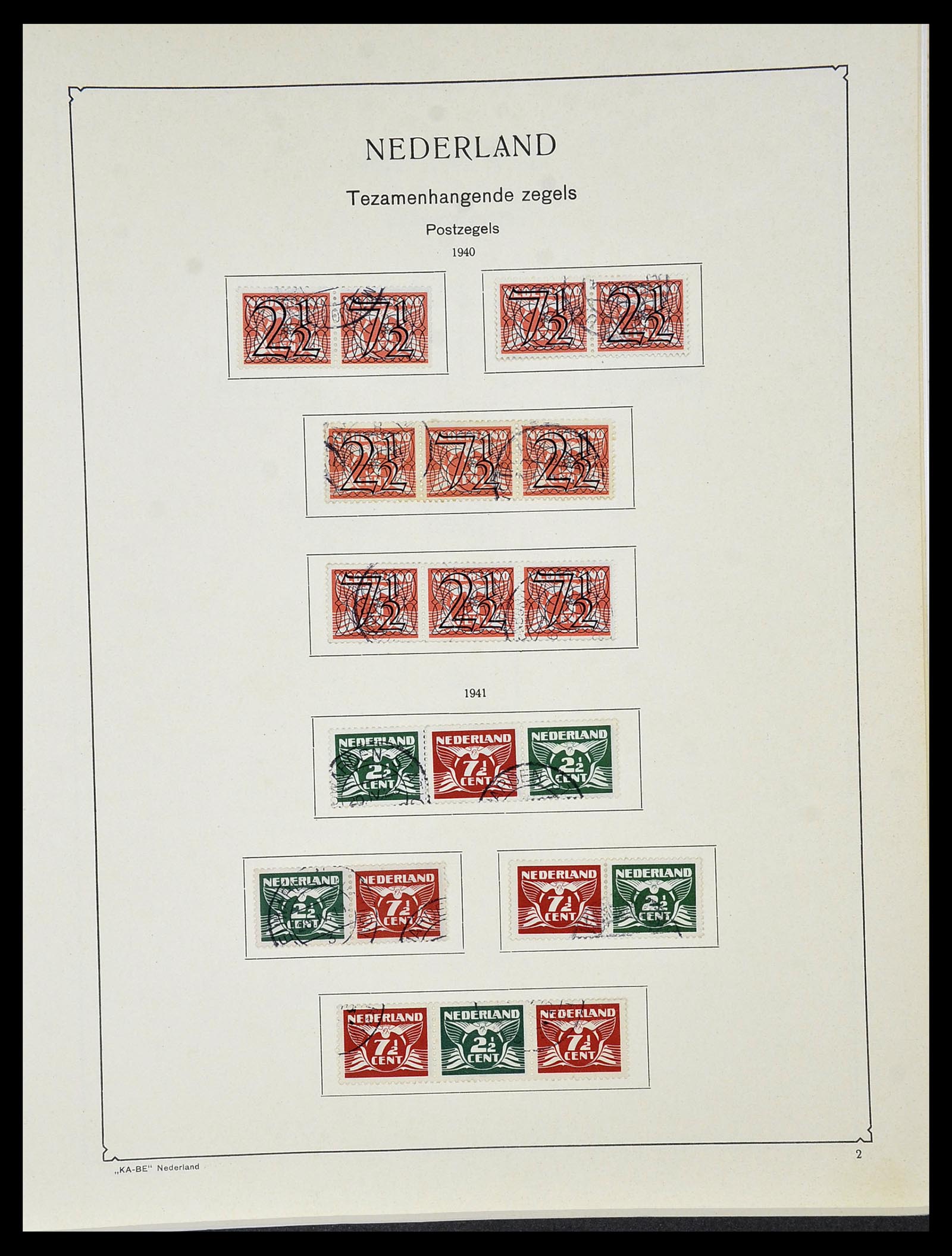 34453 005 - Postzegelverzameling 34453 Nederland 1852-1964.