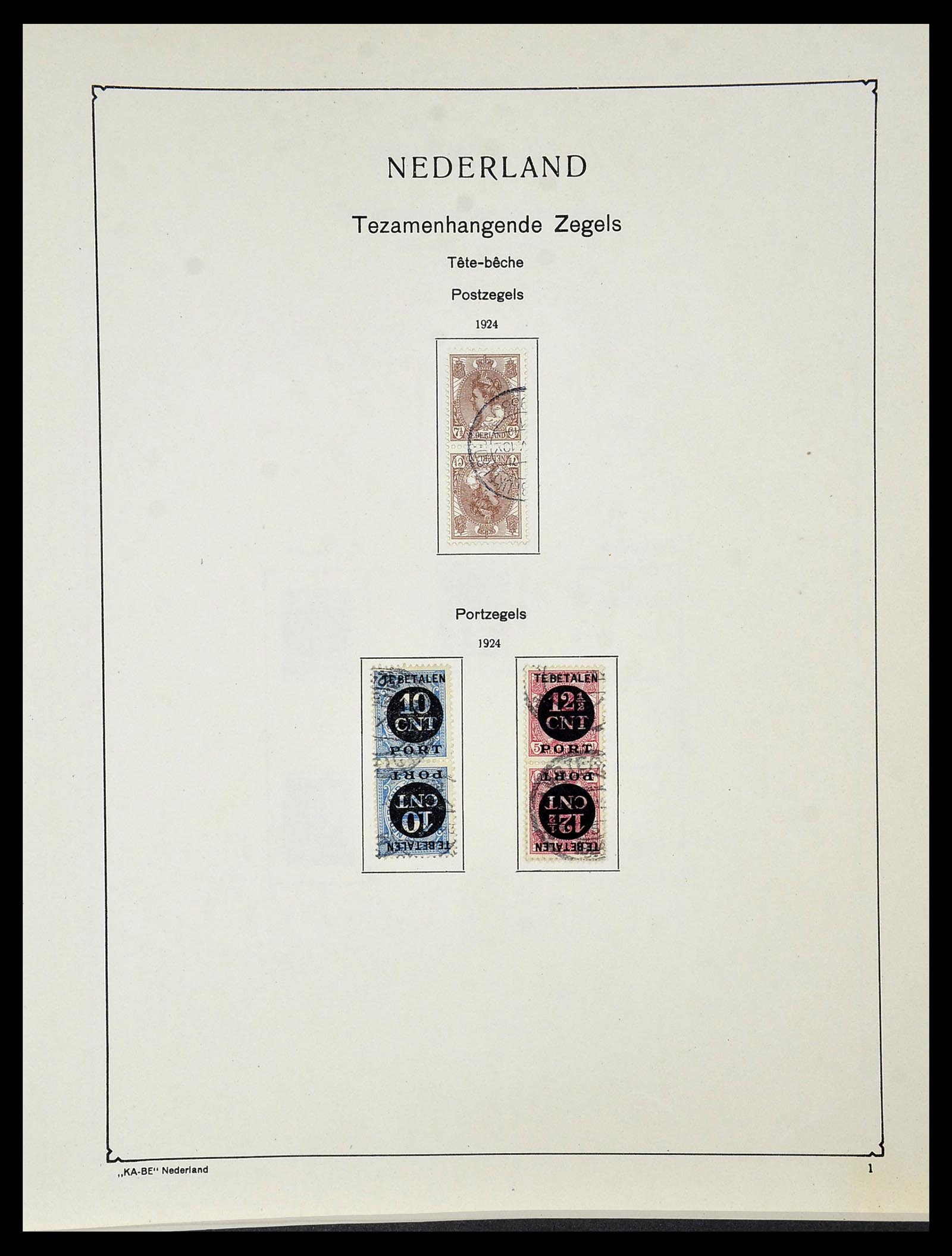 34453 006 - Postzegelverzameling 34453 Nederland 1852-1964.