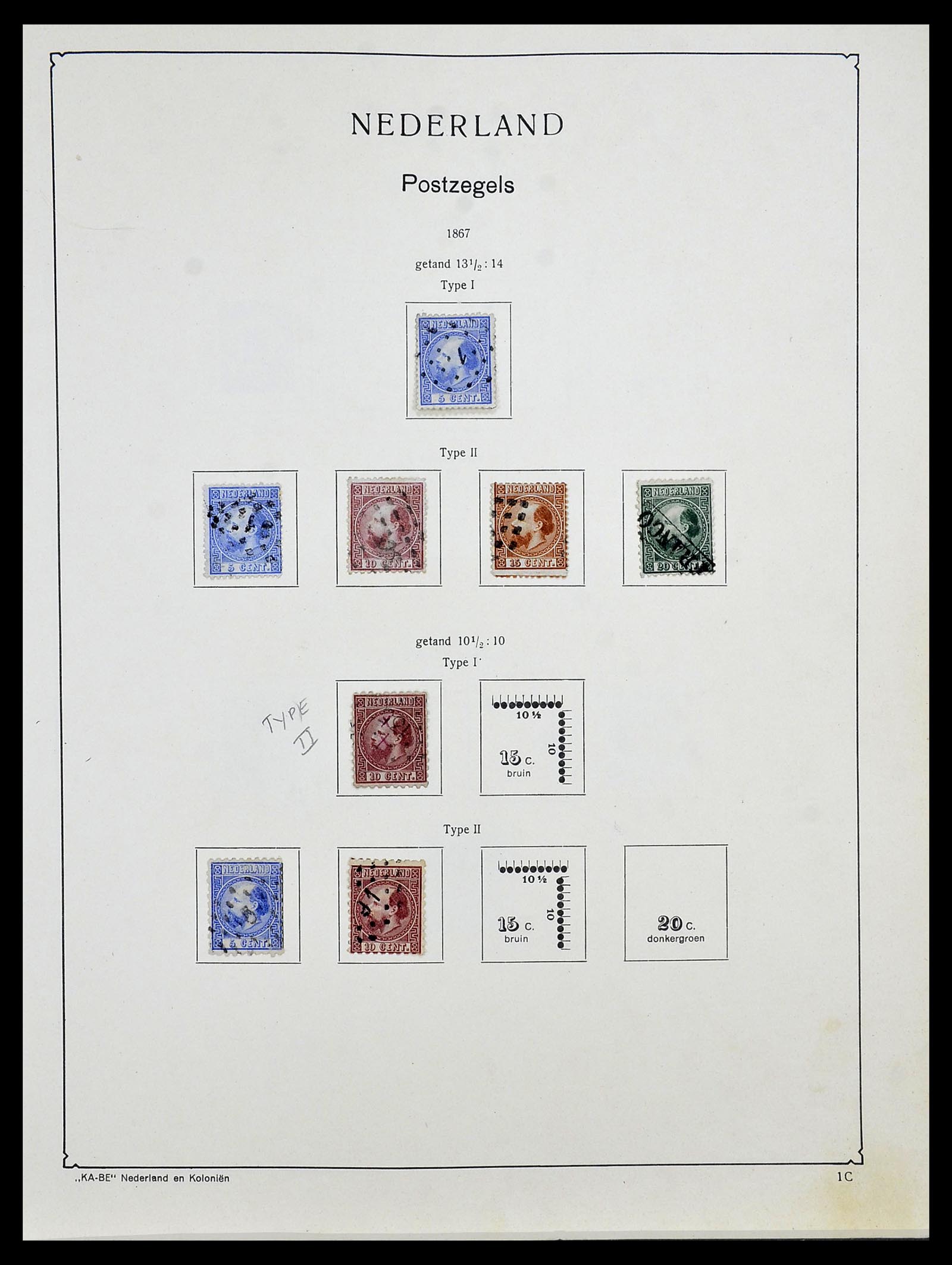 34453 015 - Postzegelverzameling 34453 Nederland 1852-1964.