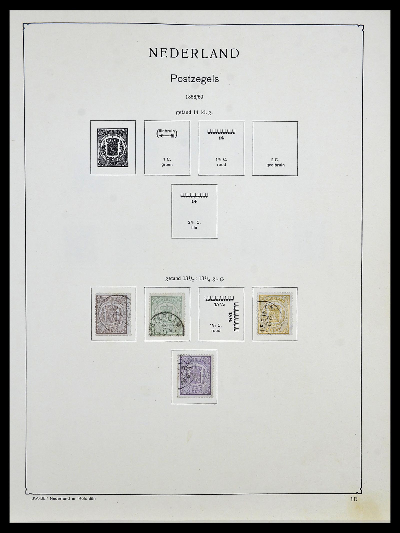 34453 016 - Postzegelverzameling 34453 Nederland 1852-1964.