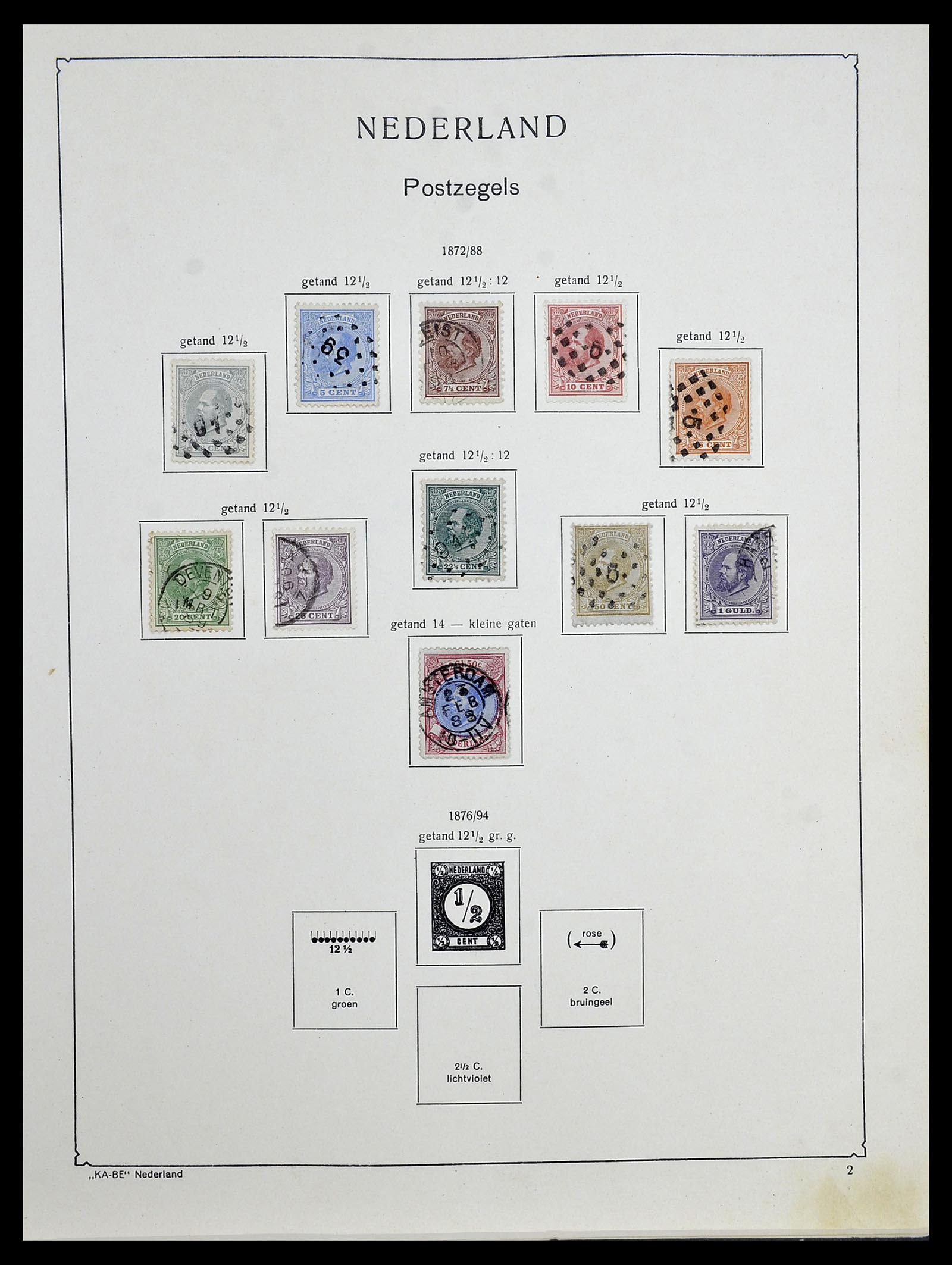 34453 017 - Postzegelverzameling 34453 Nederland 1852-1964.