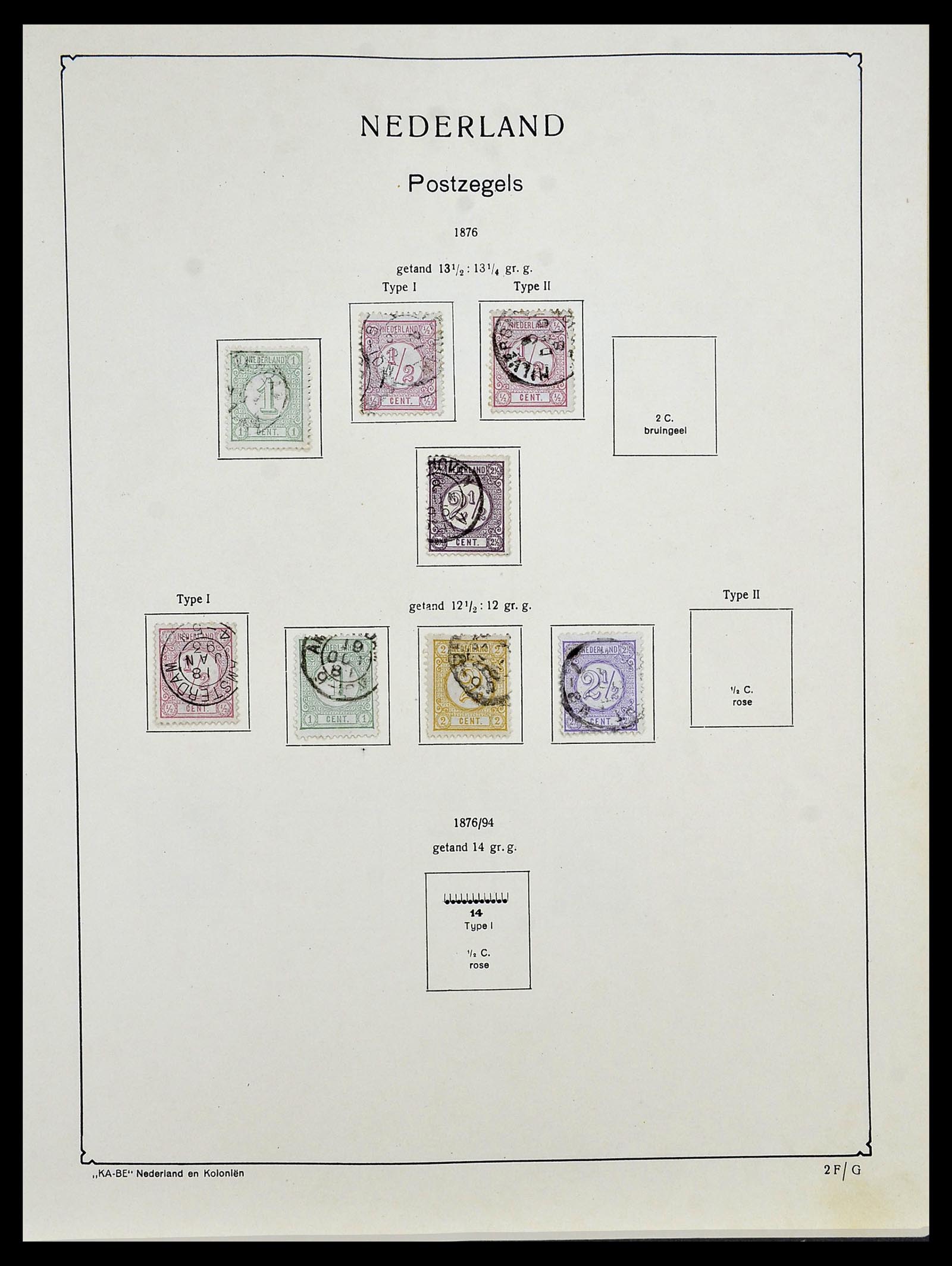34453 022 - Postzegelverzameling 34453 Nederland 1852-1964.